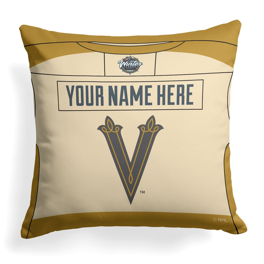 NHL Vegas Golden Knights 2024 Winter Classic Personalized Throw Pillow 18x18 Inches