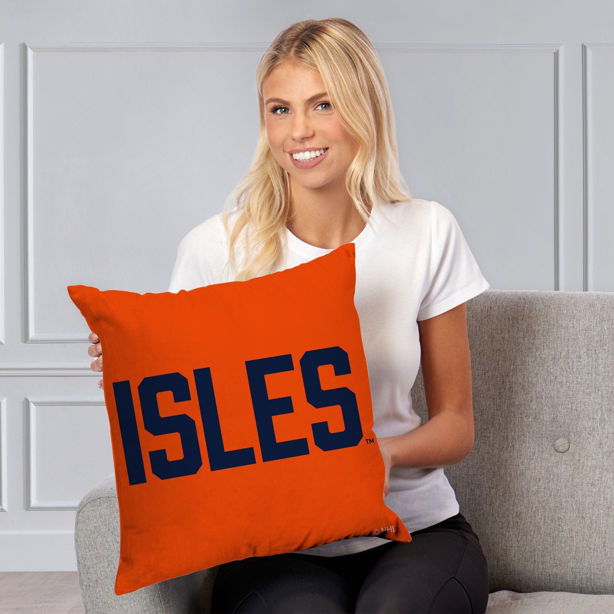 NHL New York Islanders 2024 NHLSS My Ice Throw Pillow 18x18 Inches