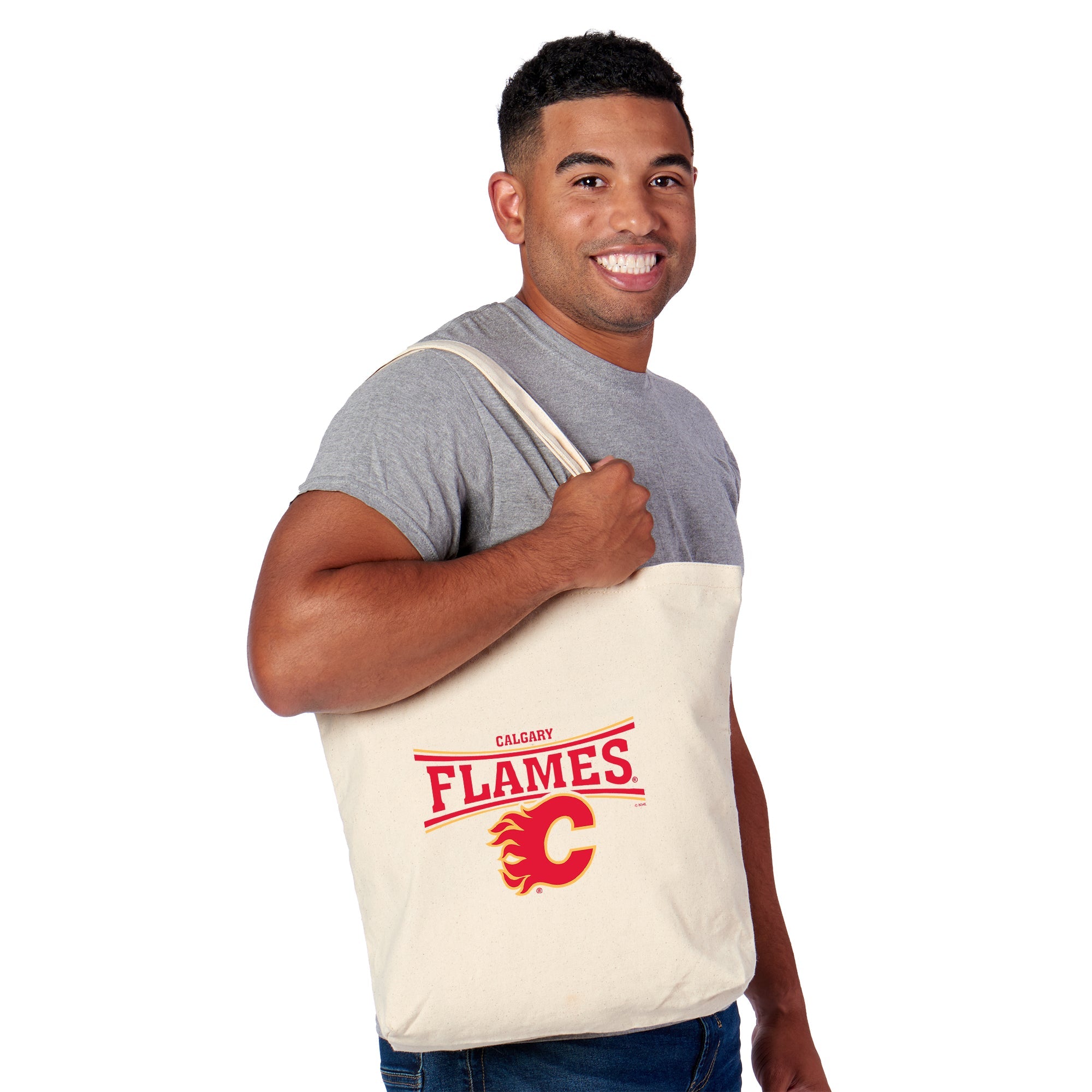 Calgary Flames NHL Prevail Tote Bag