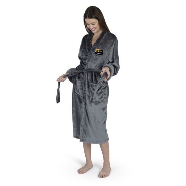 Boston Bruins NHL Charcoal S/M Personalized Robe