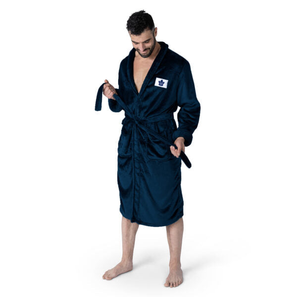 Toronto Maple Leafs NHL Navy Snipe L/XL Silk Touch Robe 26¡Á47 Inches