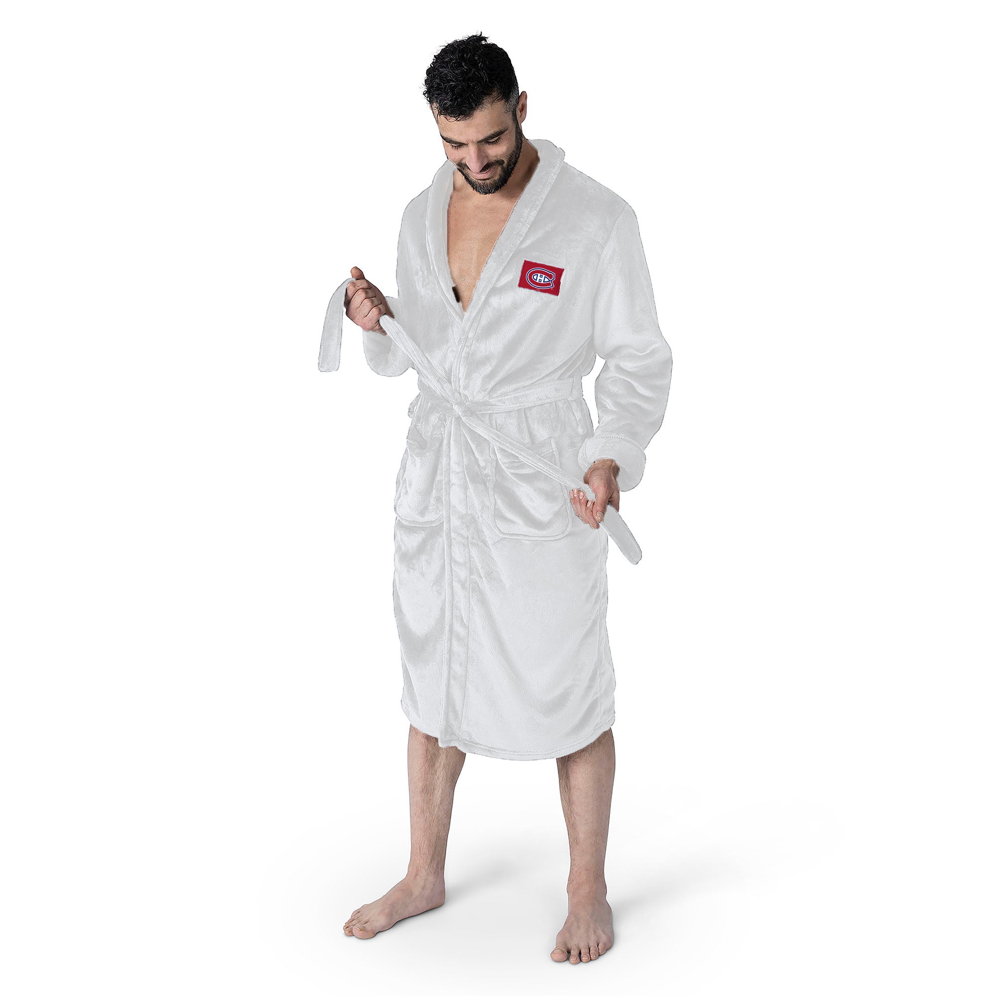 Montreal Canadiens NHL White Out Silk Touch Robe Large/XLarge