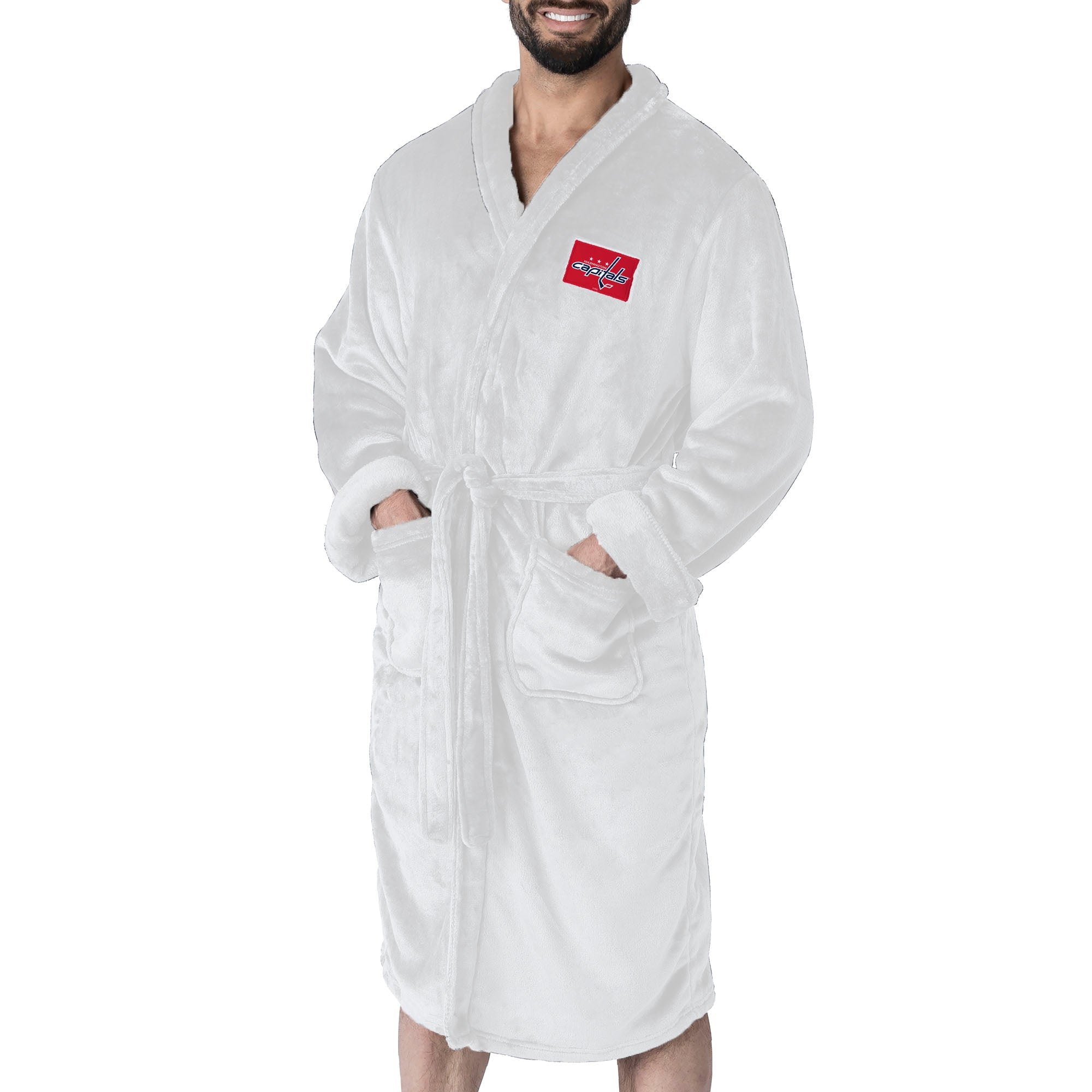 Washington Capitals NHL White Out Silk Touch Robe Large/XLarge