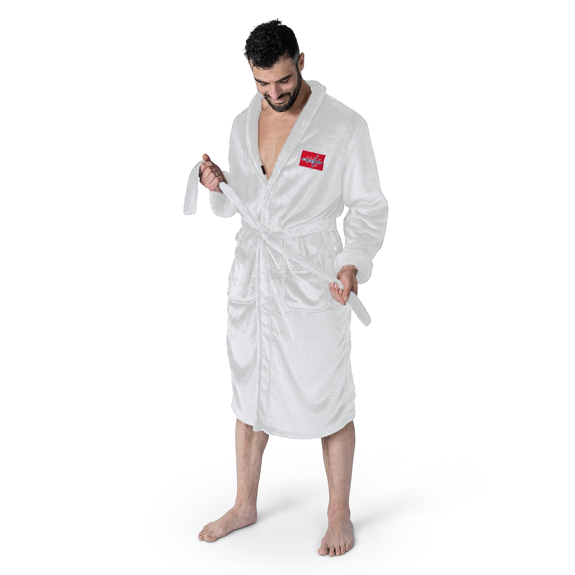 Washington Capitals NHL White Out Silk Touch Robe Large/XLarge