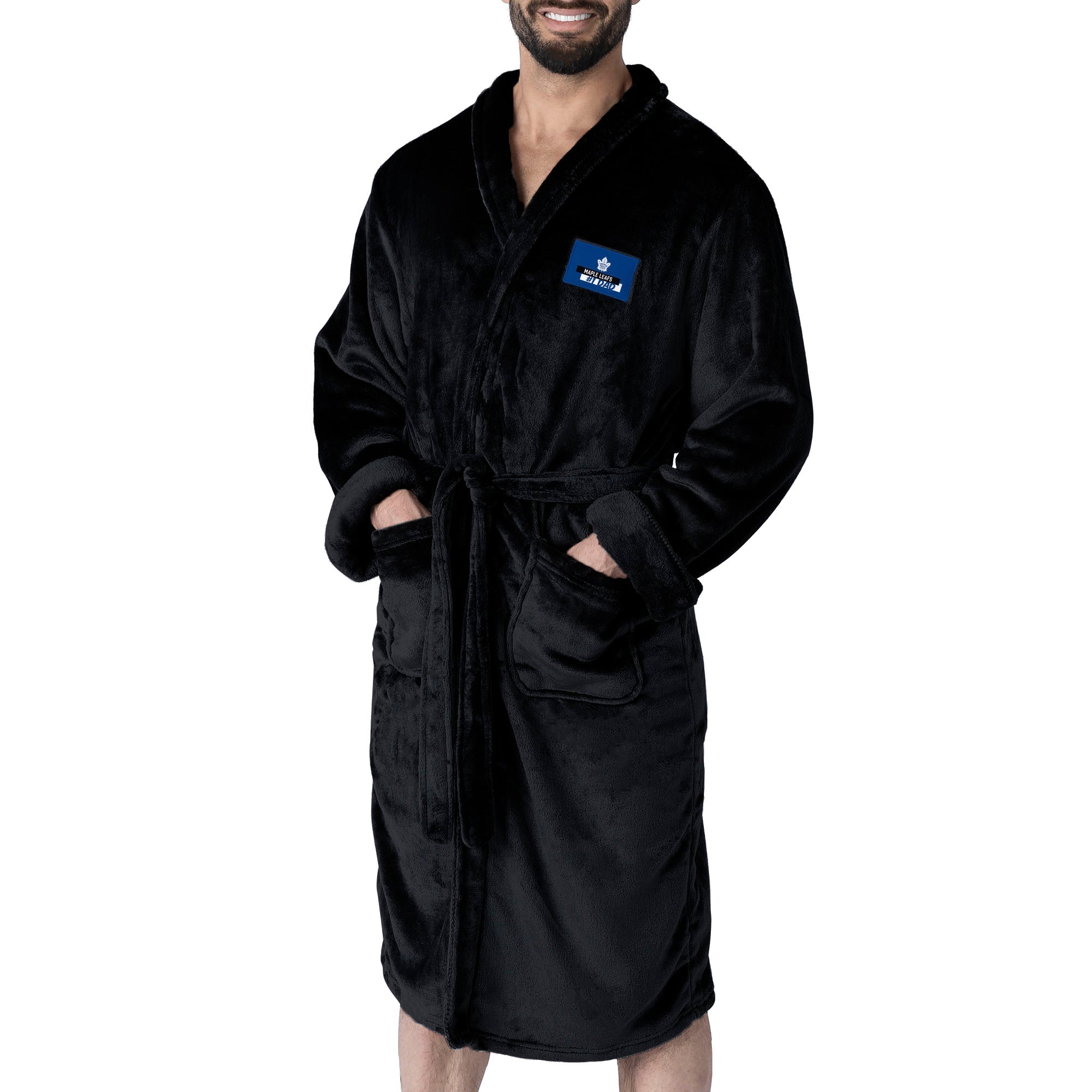 Toronto Maple Leafs #1 Dad Silk Touch Robe L/XL Black