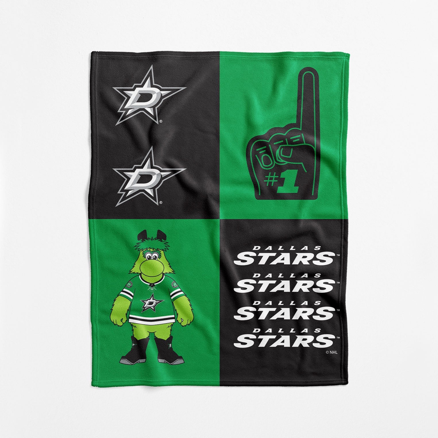 Dallas Stars NHL Domino Swaddle Blanket 40x50 inches