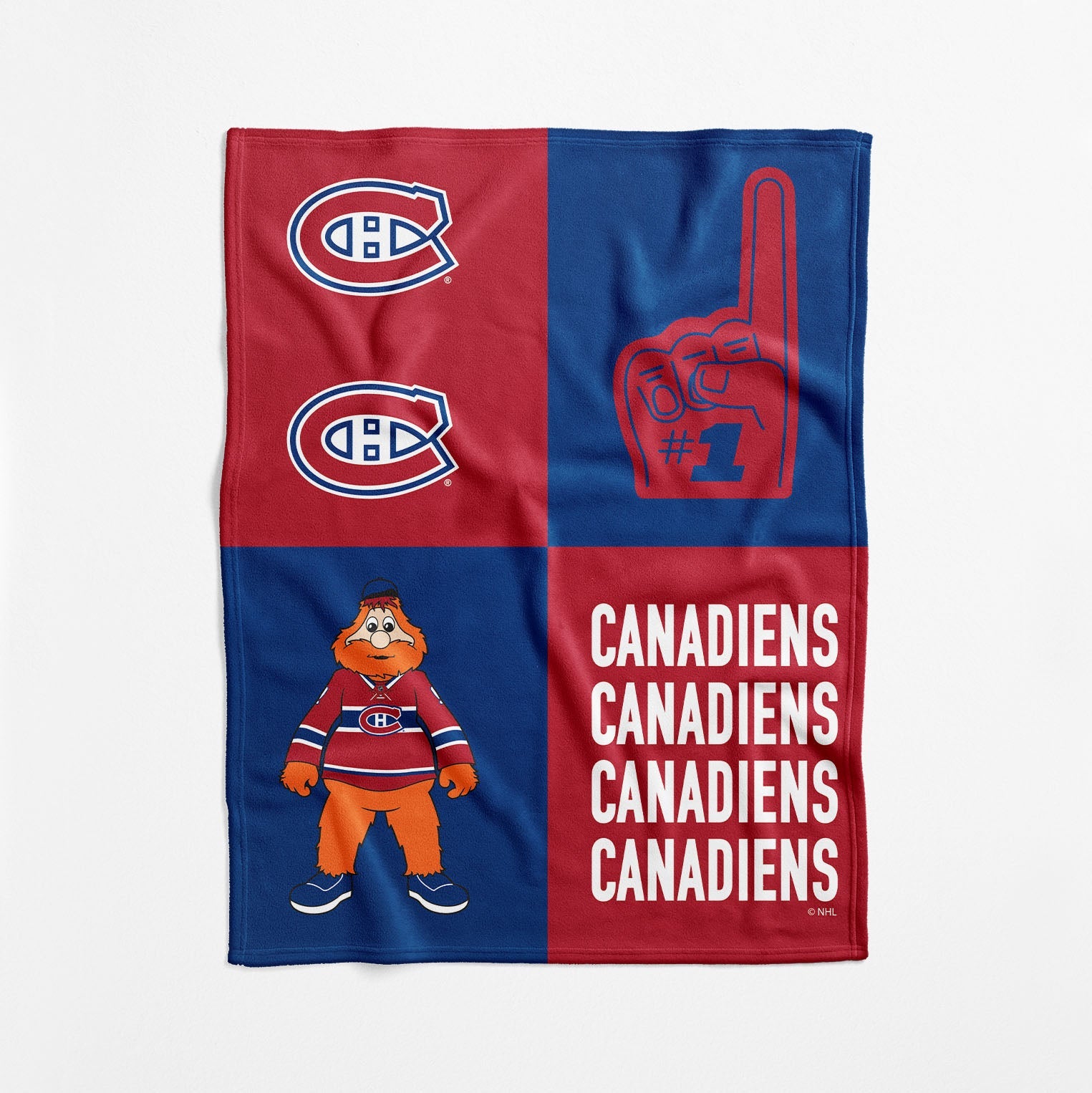 Montreal Canadiens NHL Domino Swaddle Blanket 40x50 inches