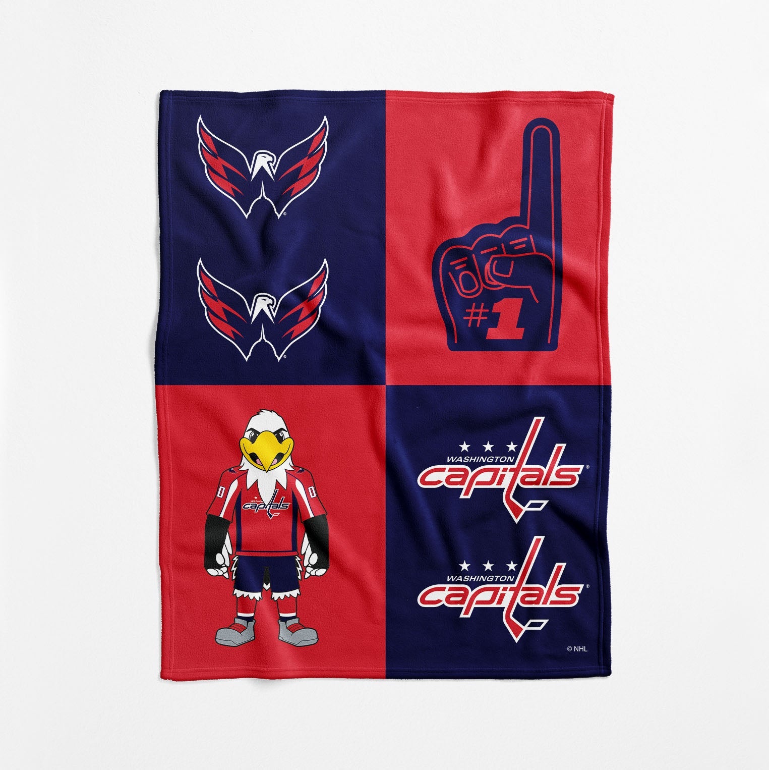 Washington Capitals NHL Domino Swaddle Blanket 40x50 inches