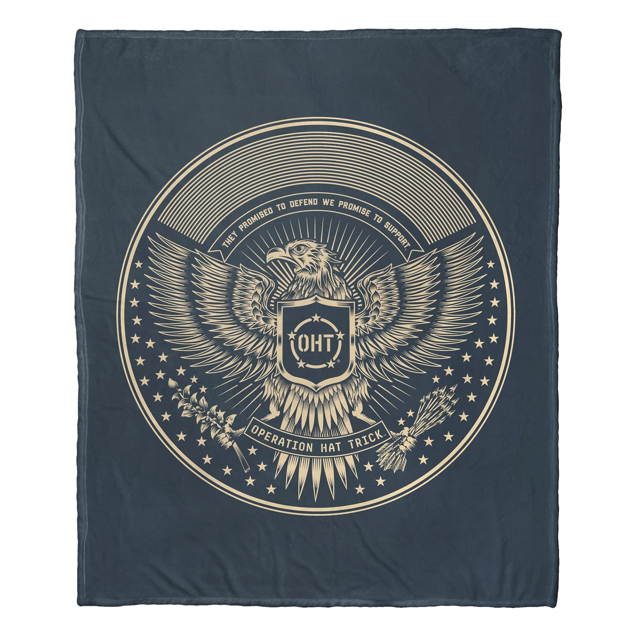Operation Hat Trick Operation Hat Trick Signal Silk Touch Throw Blanket 50x60 Inches