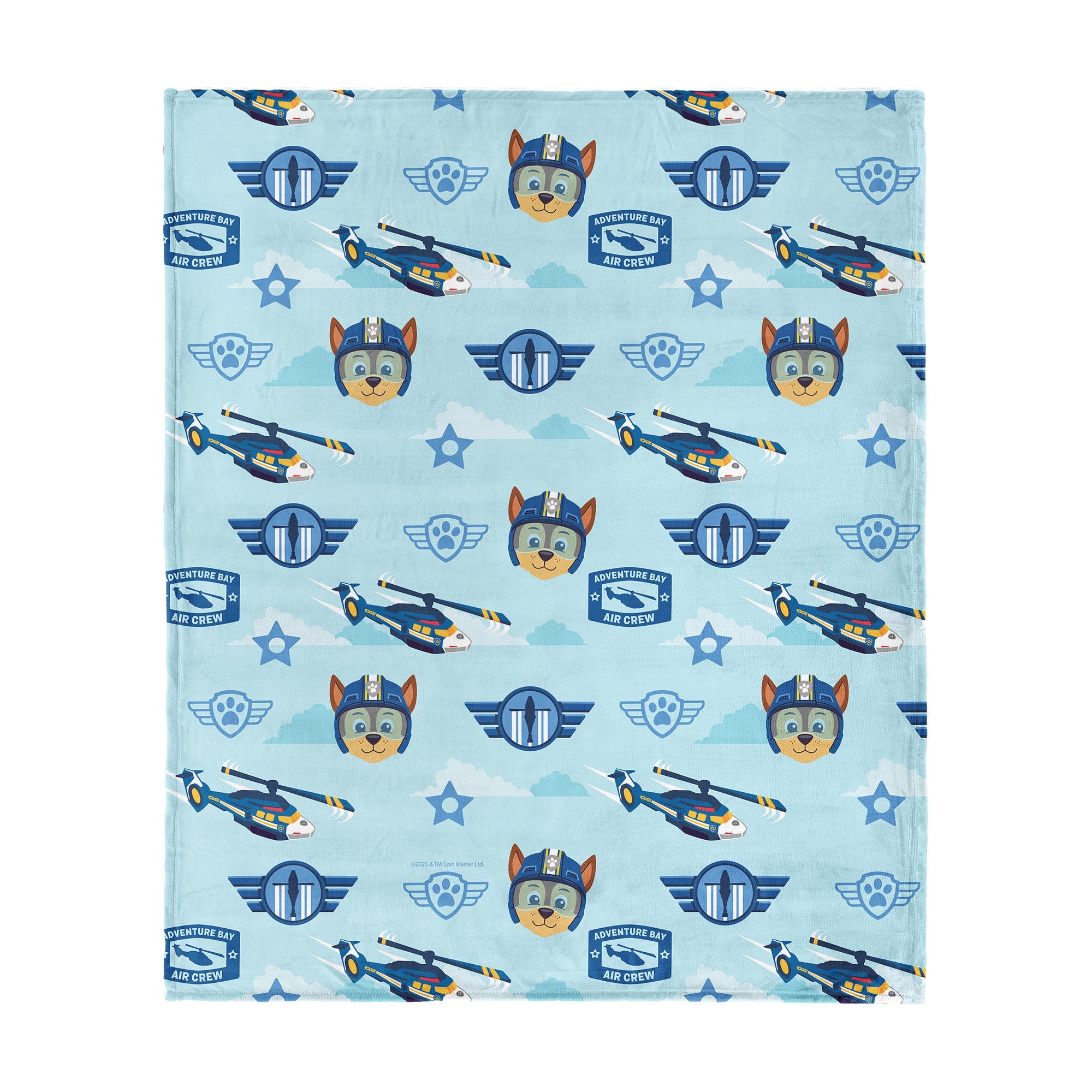 Paw Patrol Chase Rescue Pattern Silk Touch Throw Blanket 50 x 60 inches