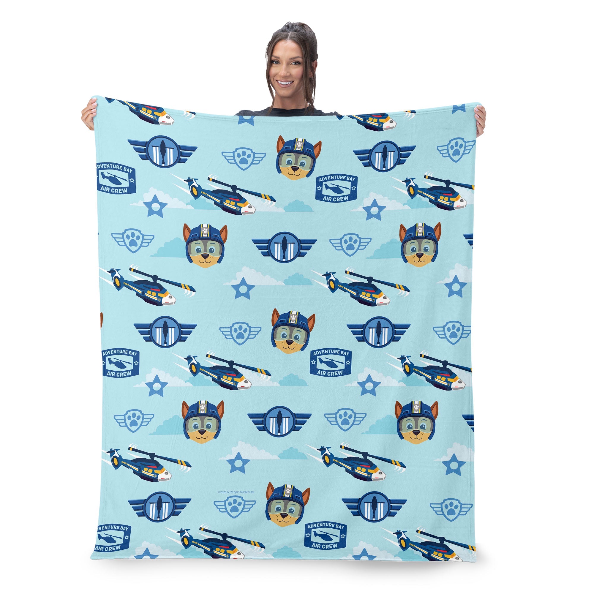 Paw Patrol Chase Rescue Pattern Silk Touch Throw Blanket 50 x 60 inches