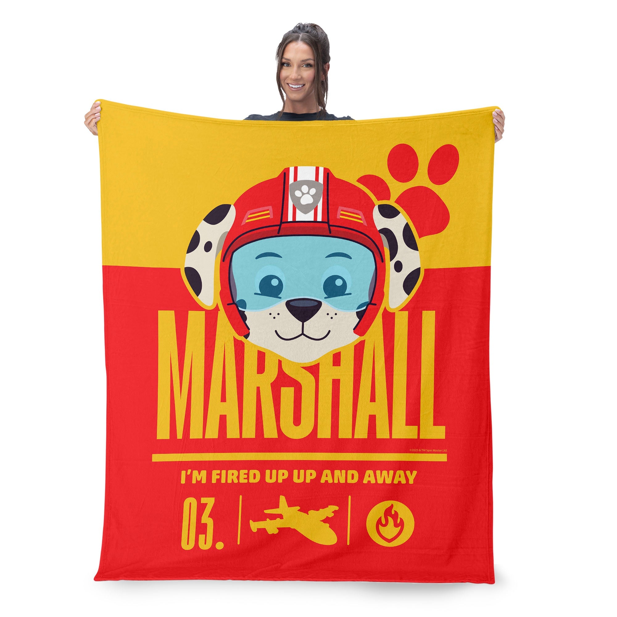 Paw Patrol Marshall Fired Up Silk Touch Throw Blanket 50 x 60 inches