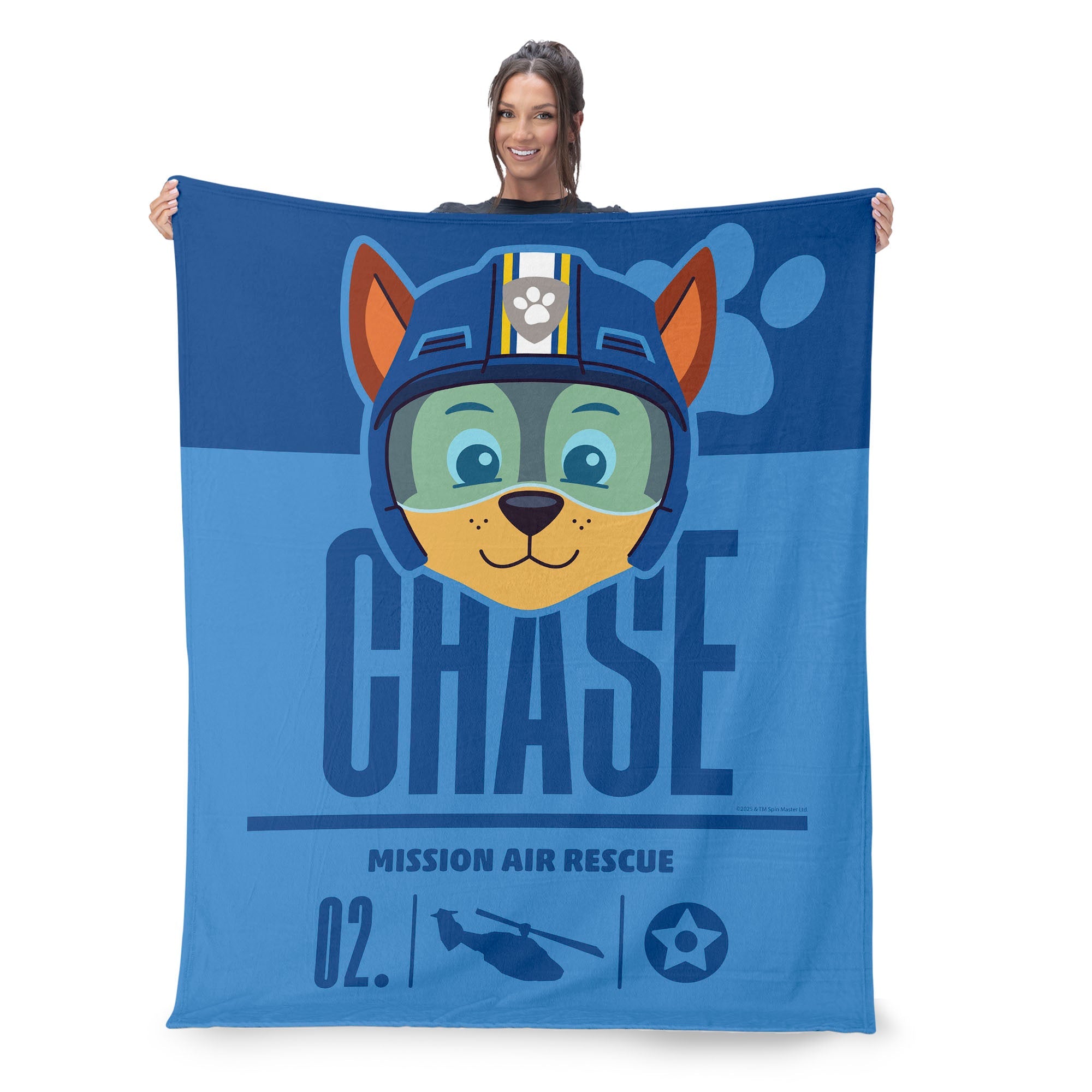 Paw Patrol Chase Mission Silk Touch Throw Blanket 60 x 80 inches