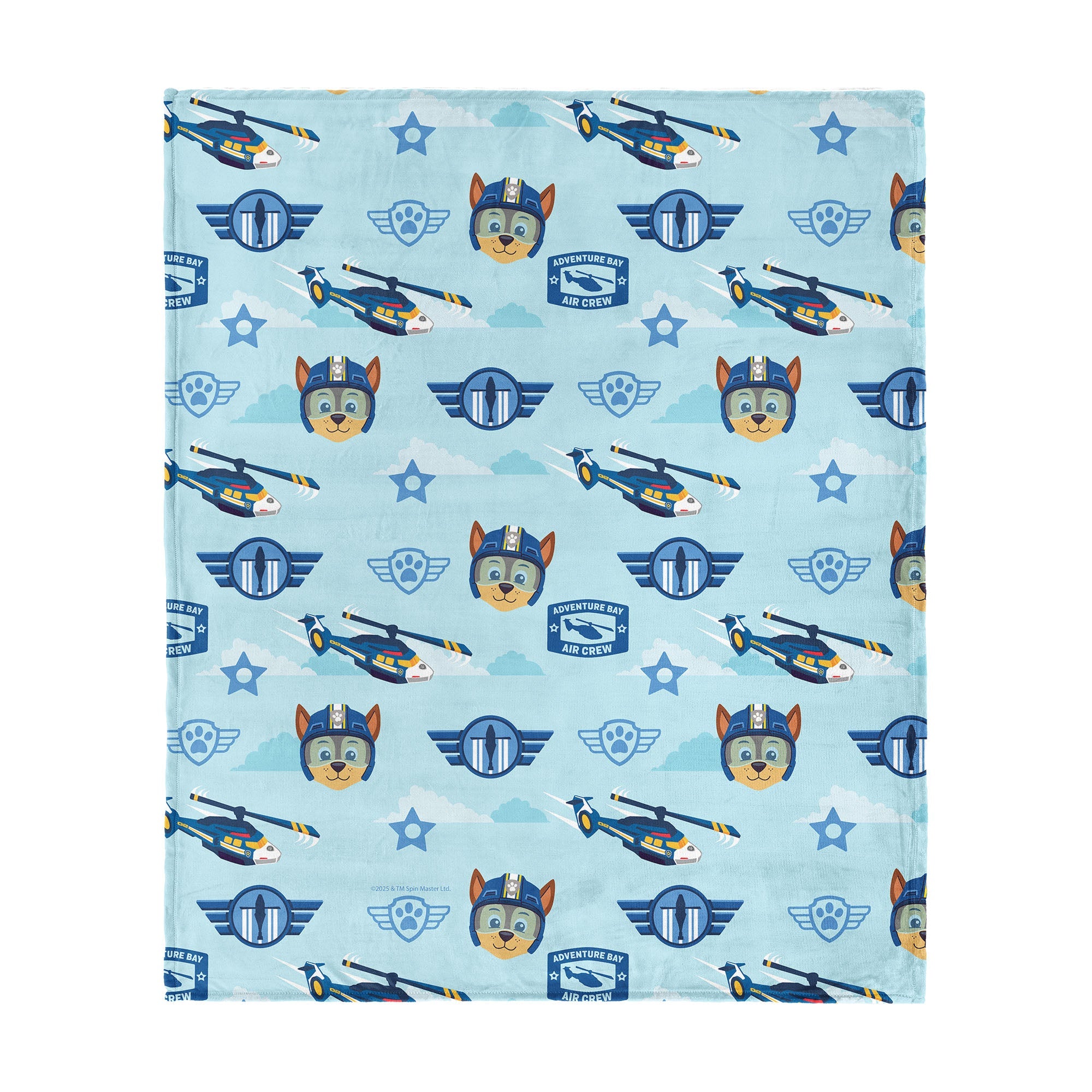 Paw Patrol Chase Rescue Pattern Silk Touch Throw Blanket 60 x 80 inches