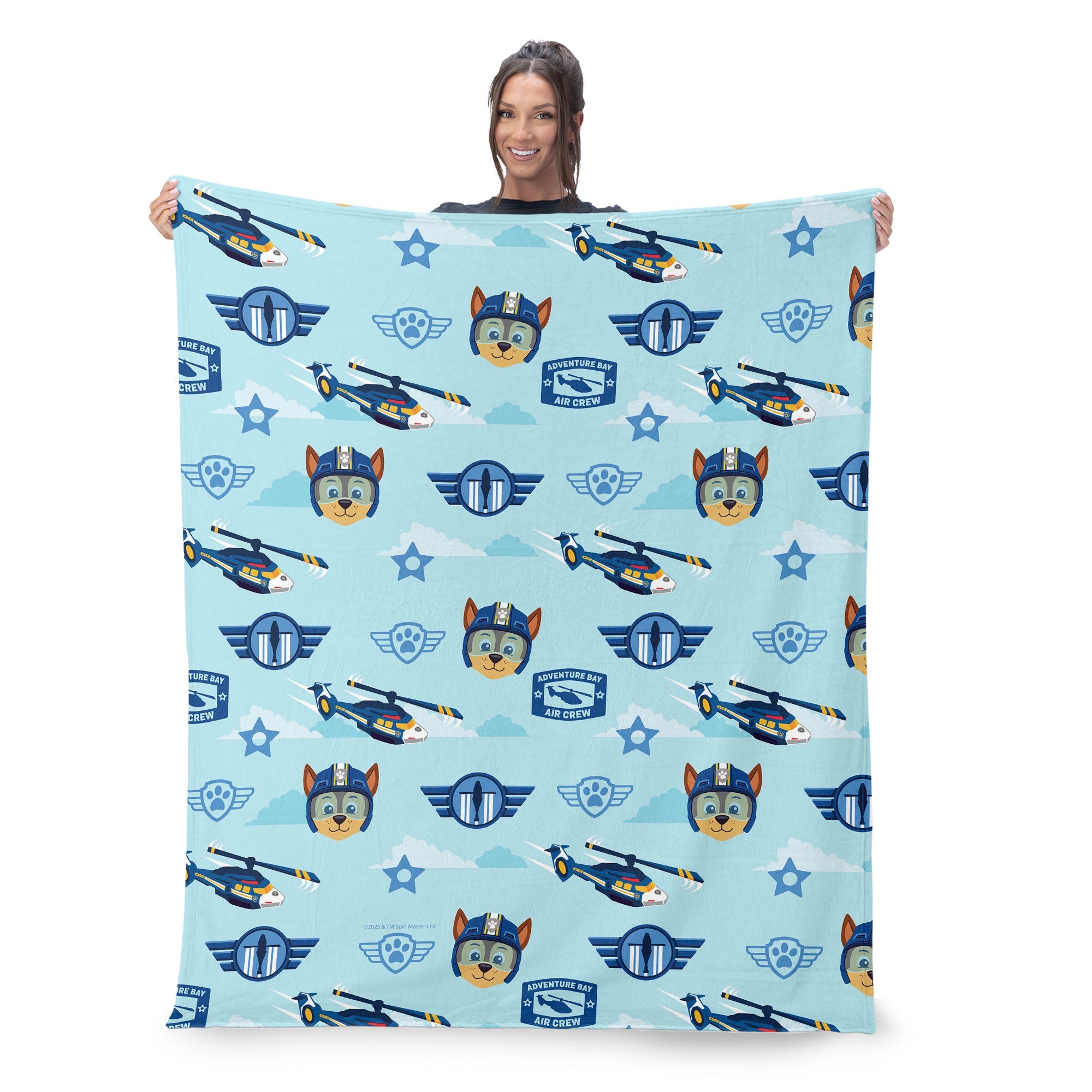 Paw Patrol Chase Rescue Pattern Silk Touch Throw Blanket 60 x 80 inches