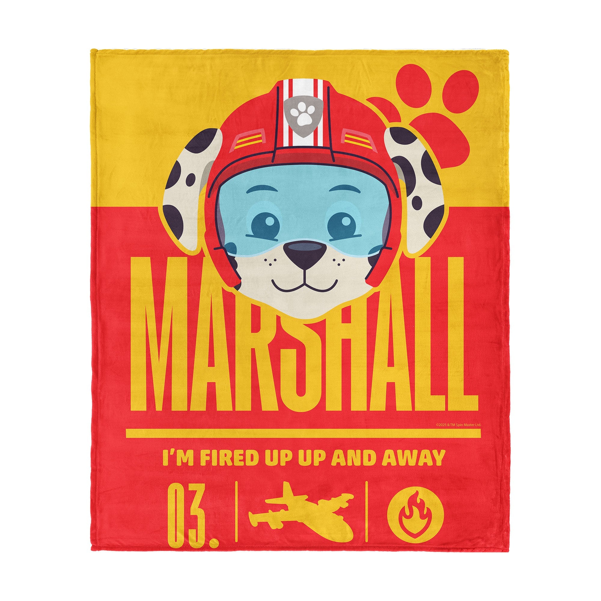 Paw Patrol Marshall Fired Up Silk Touch Throw Blanket 60 x 80 inches