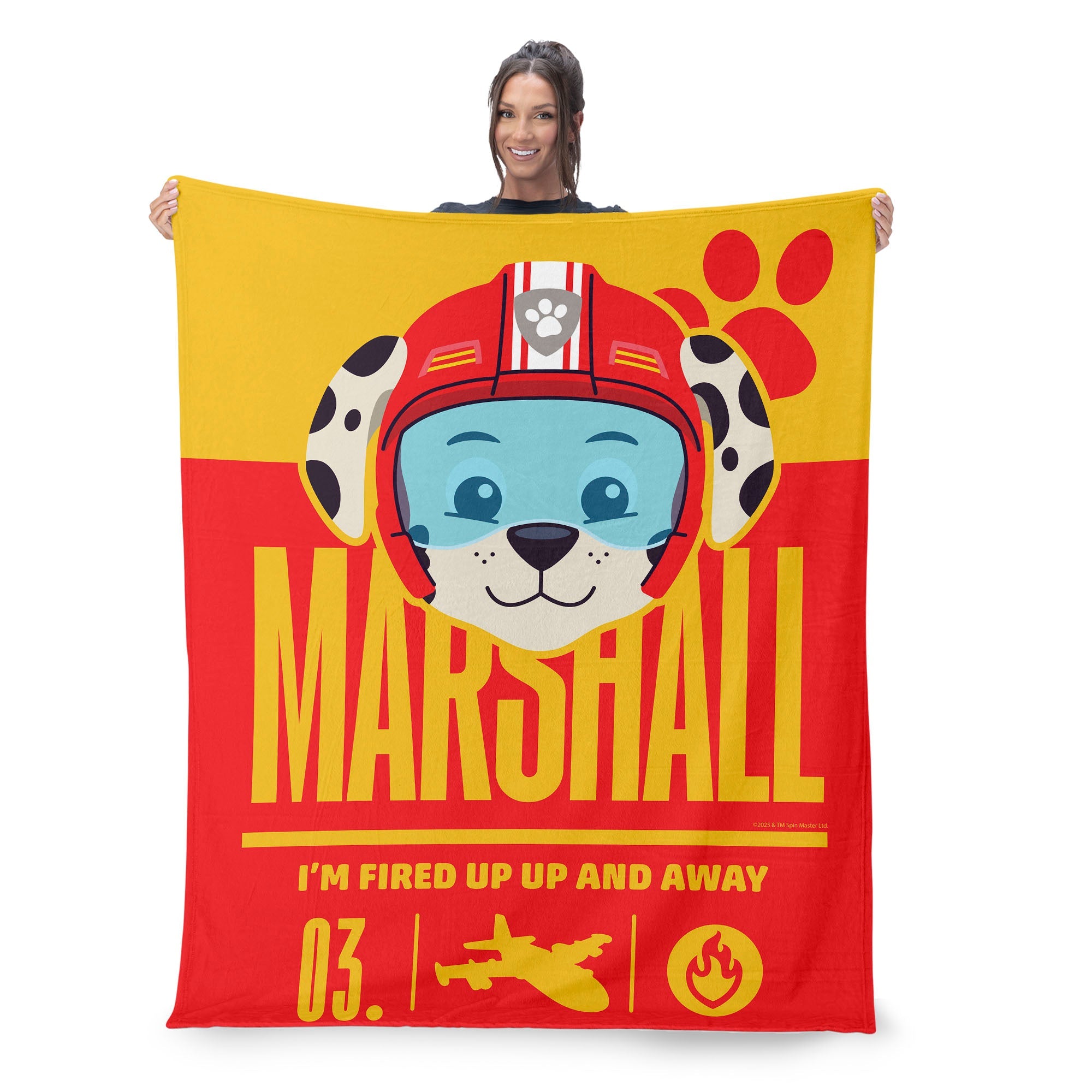 Paw Patrol Marshall Fired Up Silk Touch Throw Blanket 60 x 80 inches