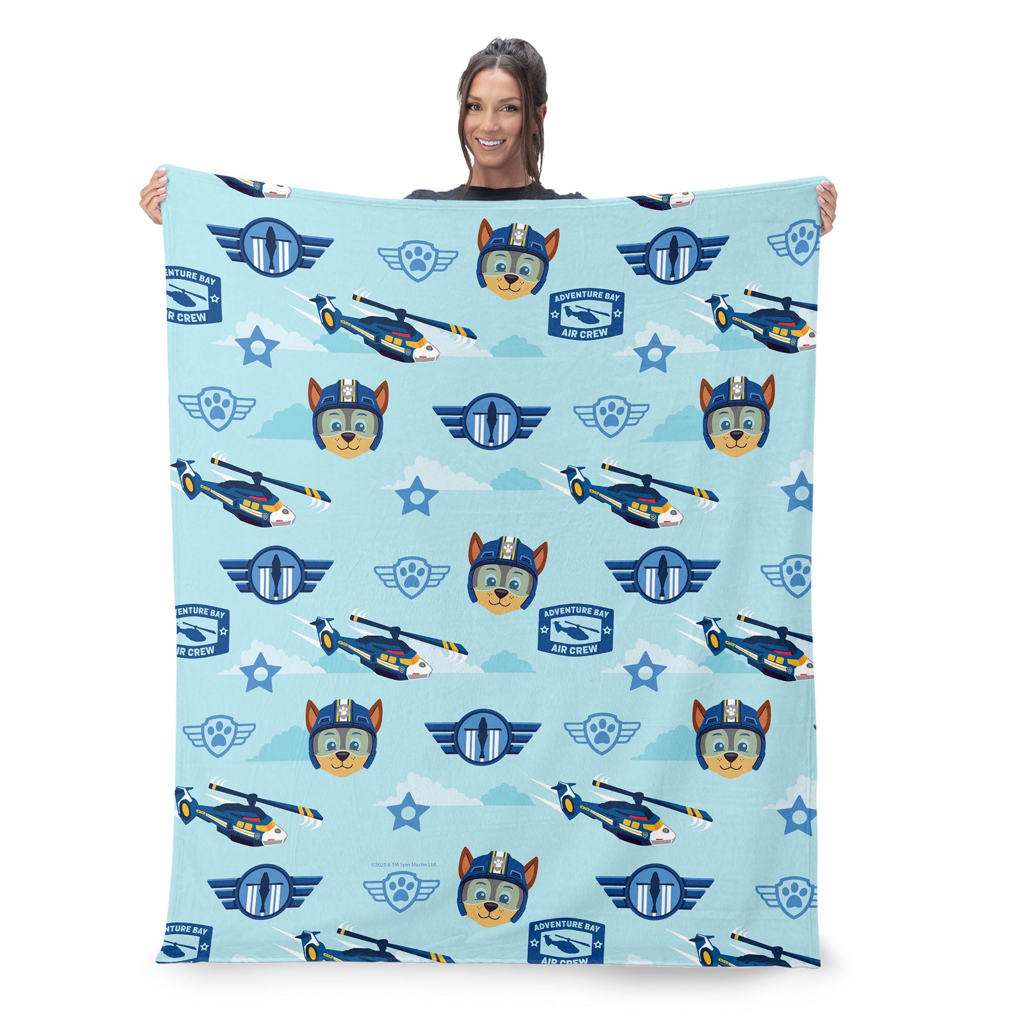 Paw Patrol Chase Rescue Pattern Silk Touch Throw Blanket 40 x 50 inches