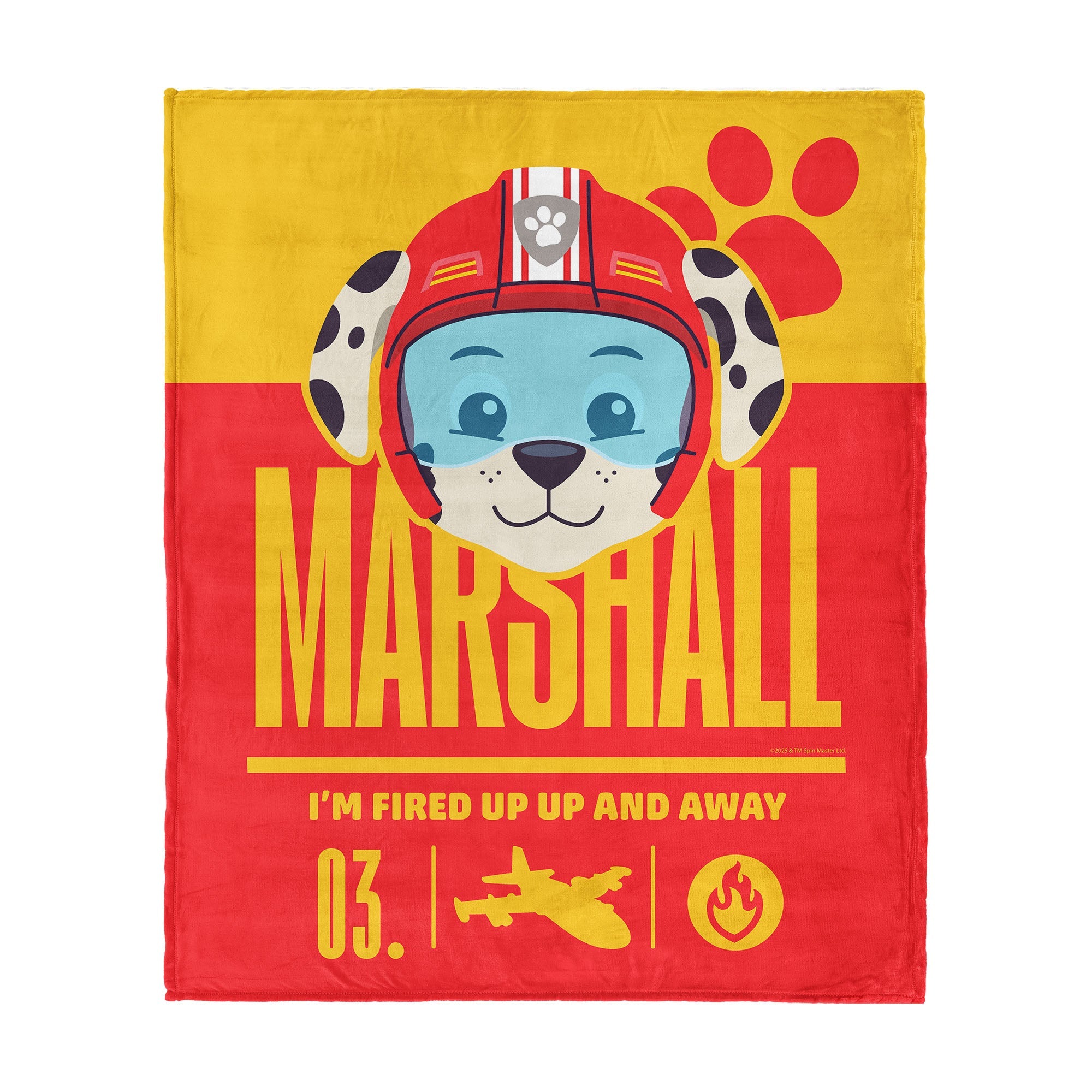Paw Patrol Marshall Fired Up Silk Touch Throw Blanket 40 x 50 inches