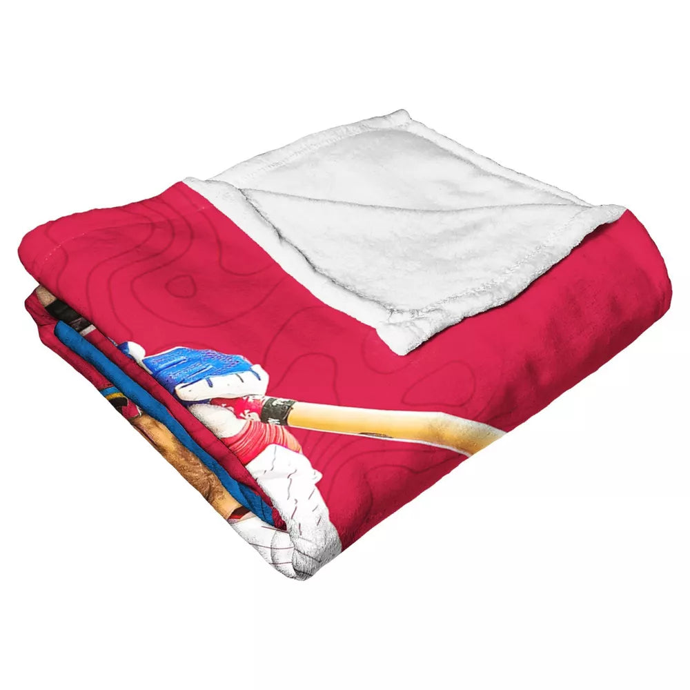 MLB Philadelphia Phillies Trea Turner Silk Touch Throw Blanket 50x60 Inches