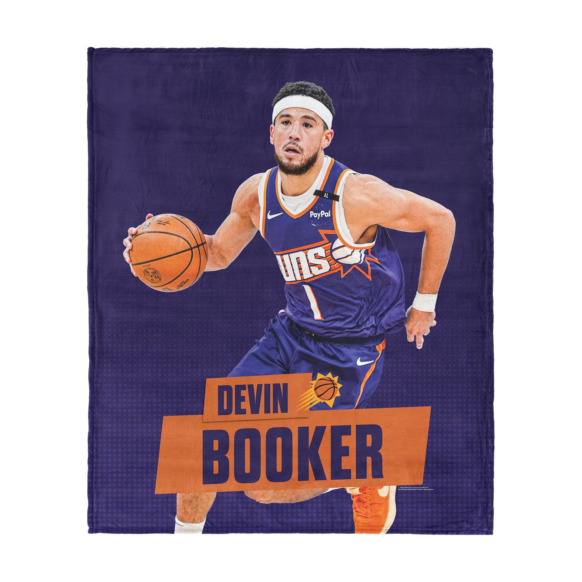 Phoenix Suns NBA Devin Booker Silk Touch Throw Blanket 50 x 60 inches