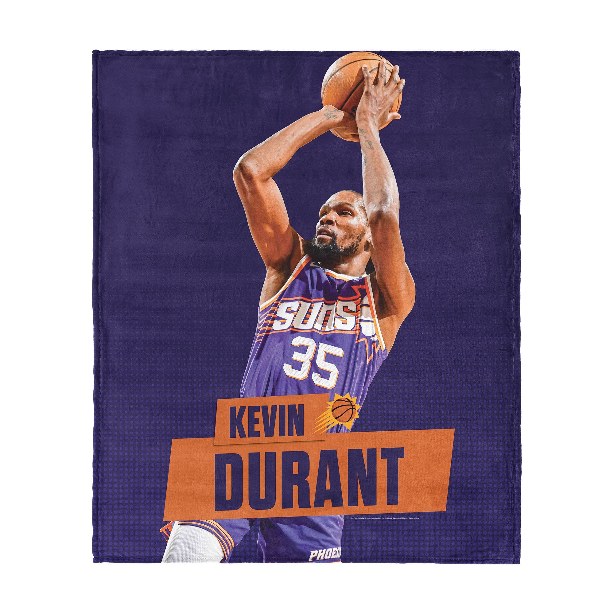 Phoenix Suns NBA Kevin Durant Silk Touch Throw Blanket 50 x 60 inches