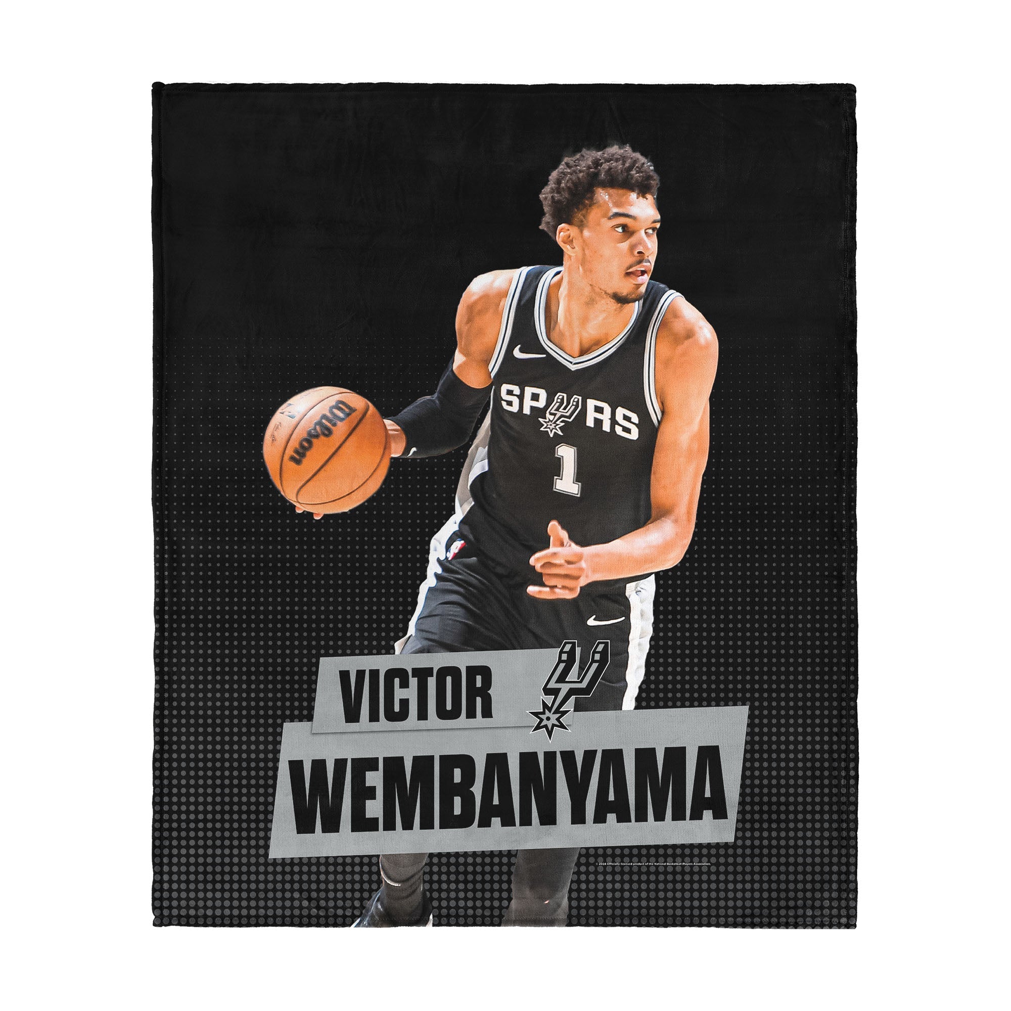 NBA San Antonio Spurs Victor?Wembanyama Silk Touch Throw Blanket 50x60 inches