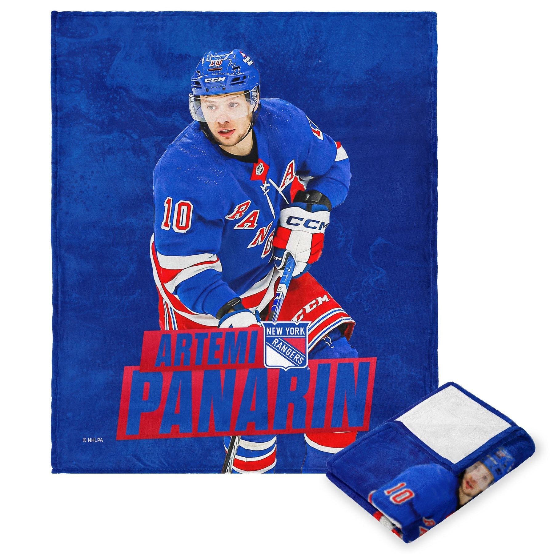 NHL New York Rangers Artemi Panarin Player Silk Touch Throw Blanket 50x60 Inches