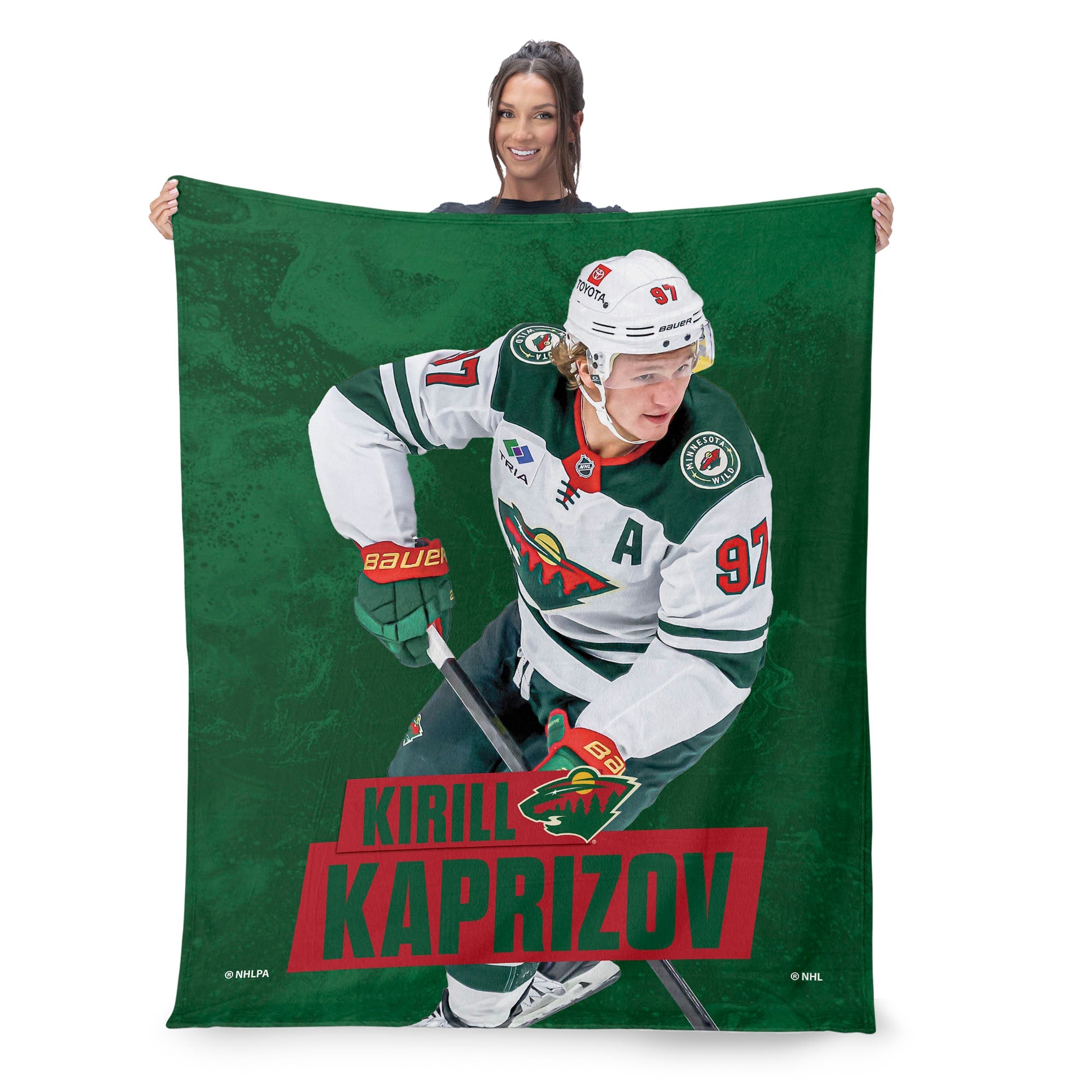 Minnesota Wild Kirill Kaprizov NHL Silk Touch Throw Blanket 50X60 Inches