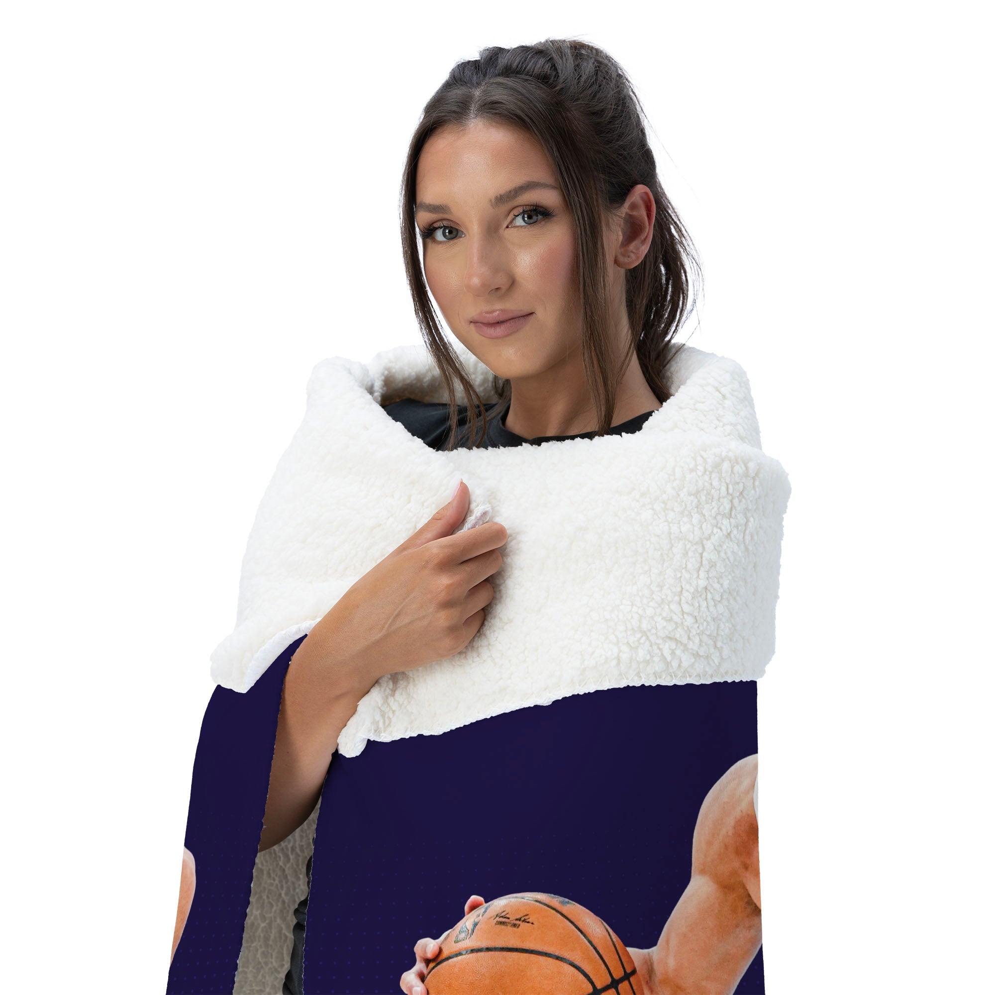 NBA Phoenix Suns Devin Booker Silk Touch Sherpa Throw Blanket 50x60 inches