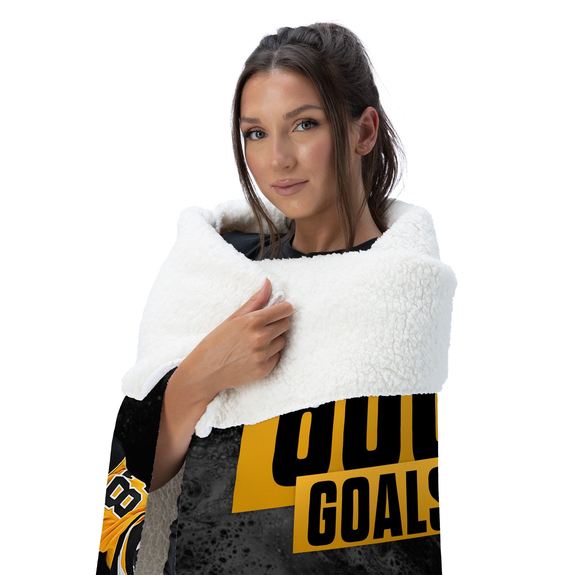 Pittsburgh Penguins Sidney Crosby NHL 600 Goal Milestone Silk Touch Sherpa Throw Blanket 50¡Á60 Inches