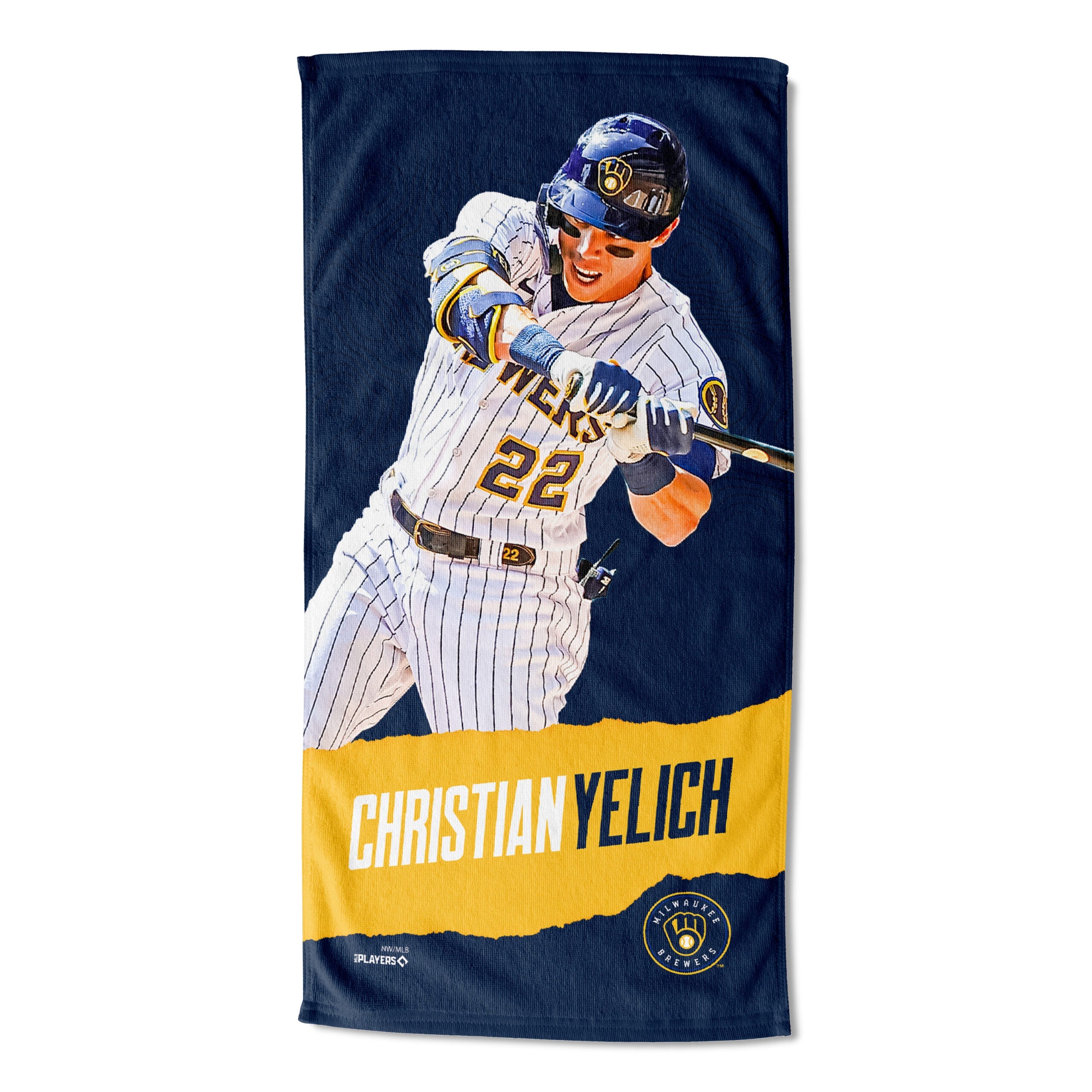 MLB Milwaukee Brewers Christian Yelich Beach Towel 30x60 Inches