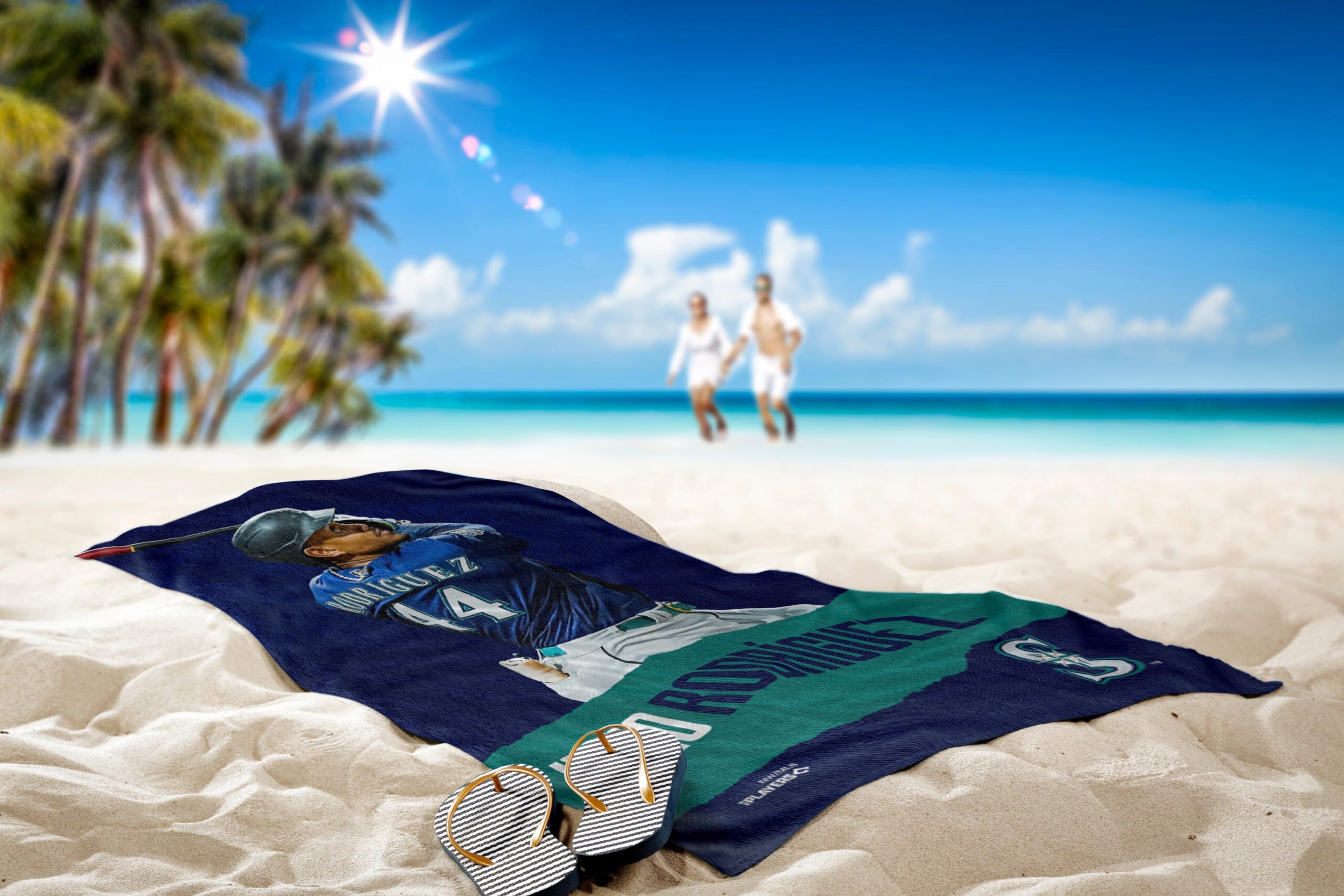 MLB Seattle Mariners Julio Rodriguez Beach Towel 30x60 Inches