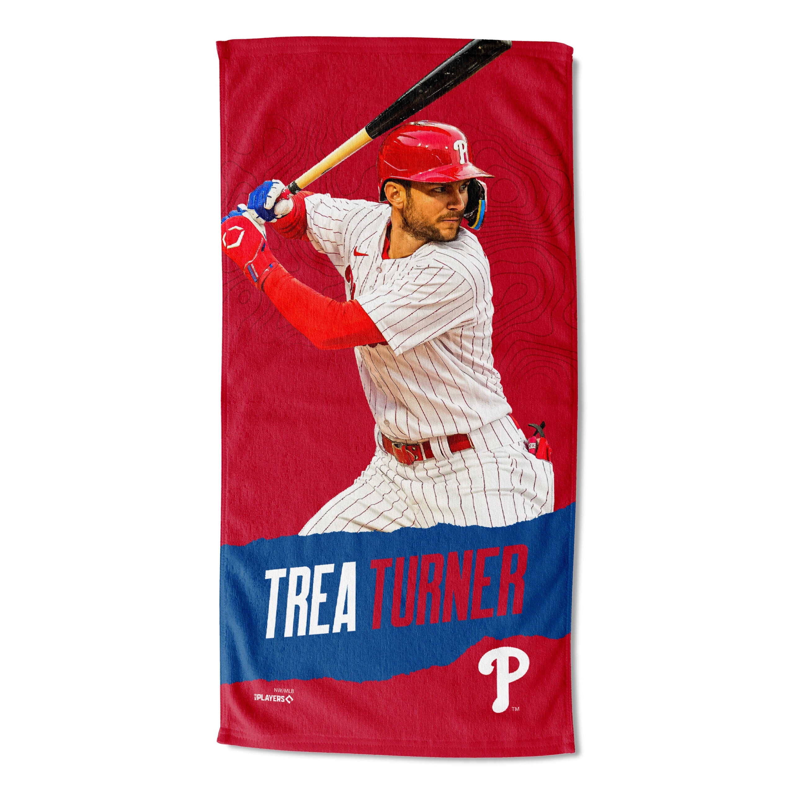 MLB Philadelphia Phillies Trea Turner Beach Towel 30x60 Inches