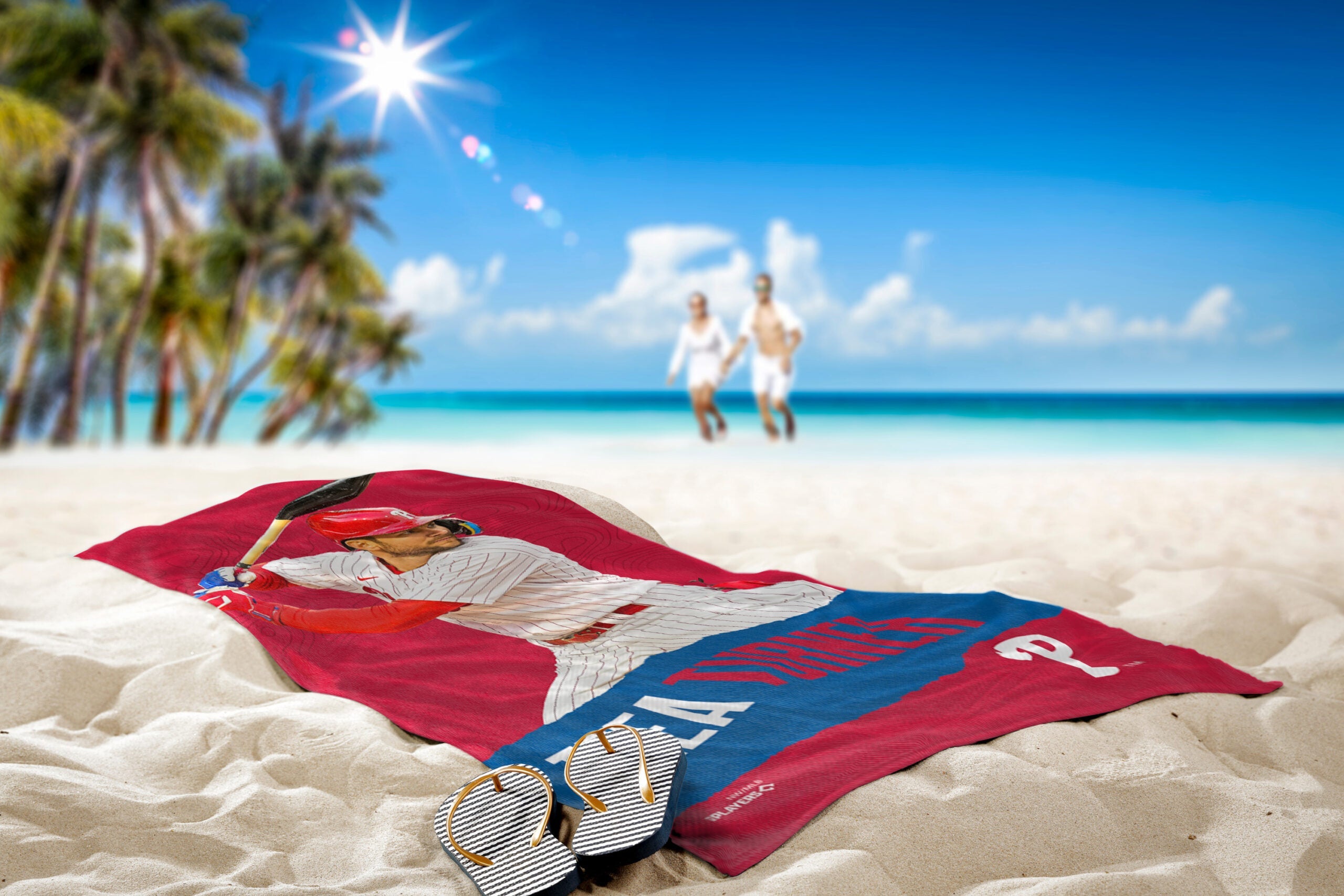MLB Philadelphia Phillies Trea Turner Beach Towel 30x60 Inches