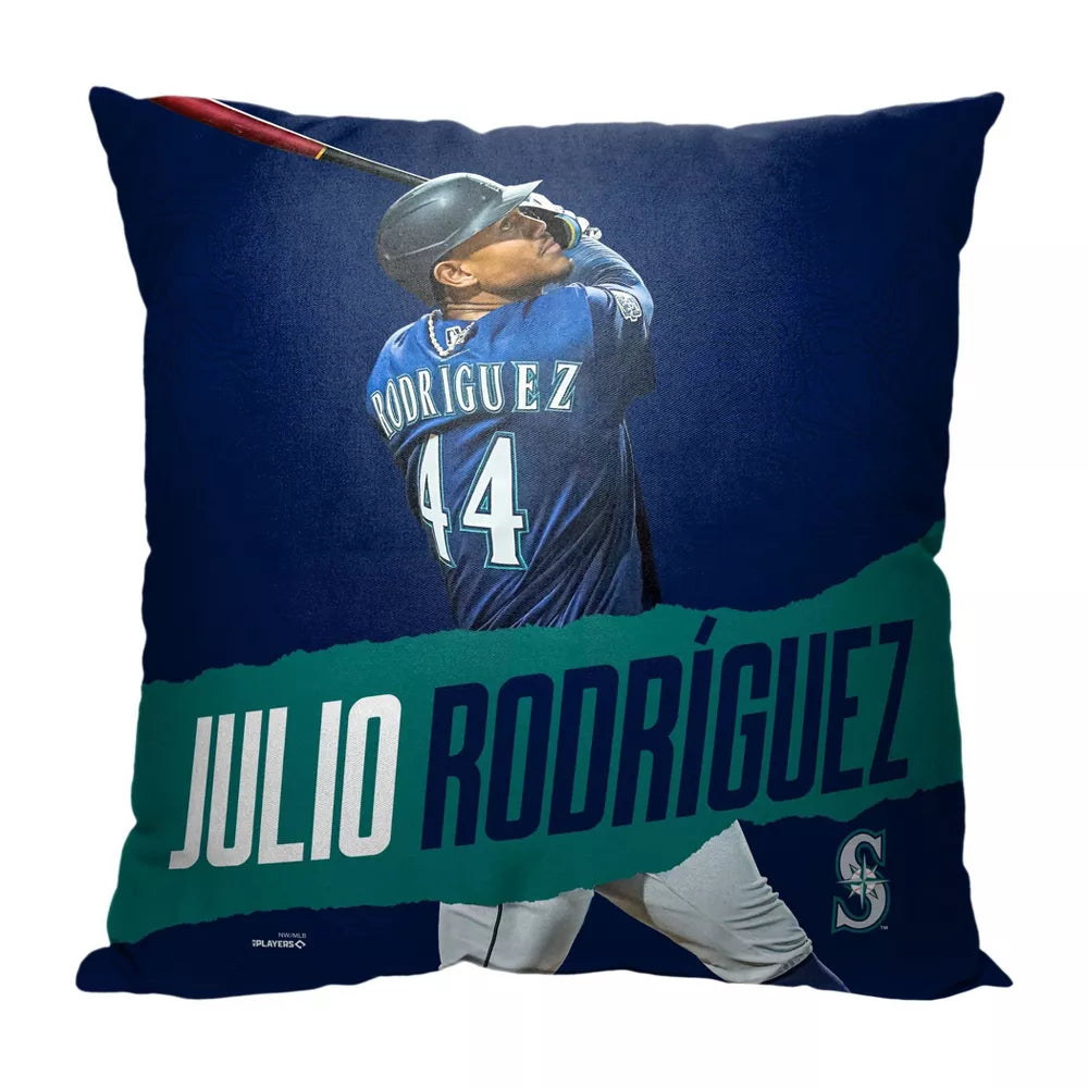 MLB Mariners Julio Rodriguez Throw Pillow 18x18 Inches