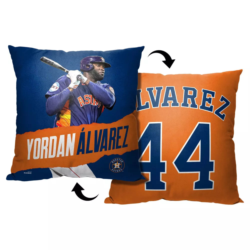 MLB Houston Astros Yordan Alvarez Throw Pillow 18¡Á18 Inches