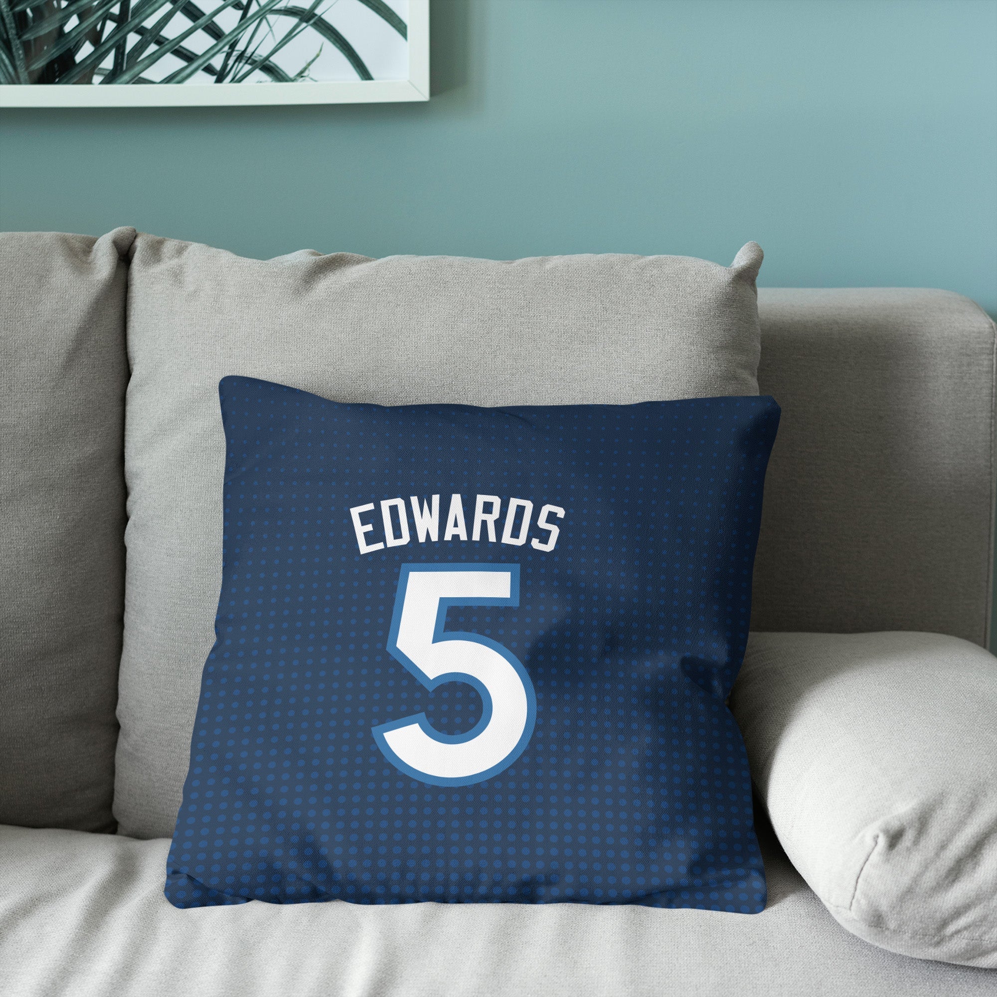 NBA Minnesota Timberwolves Anthony Edwards Throw Pillow 18x18 inches
