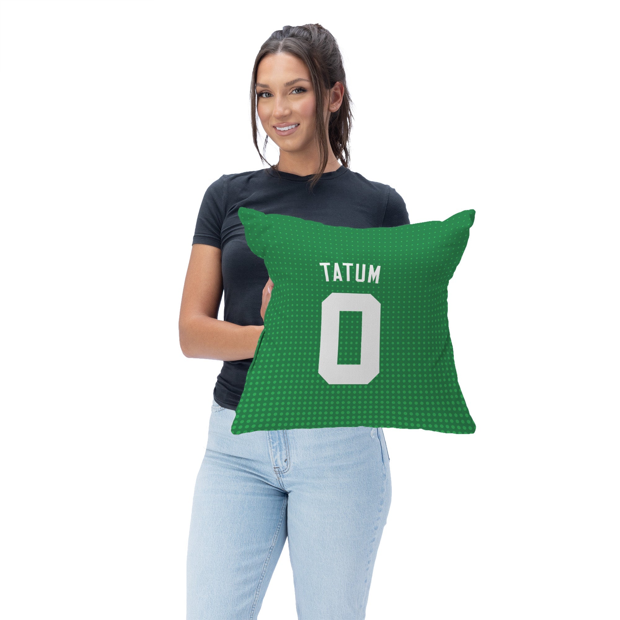 NBA Boston Celtics Jayson Tatum Throw Pillow 18x18 inches