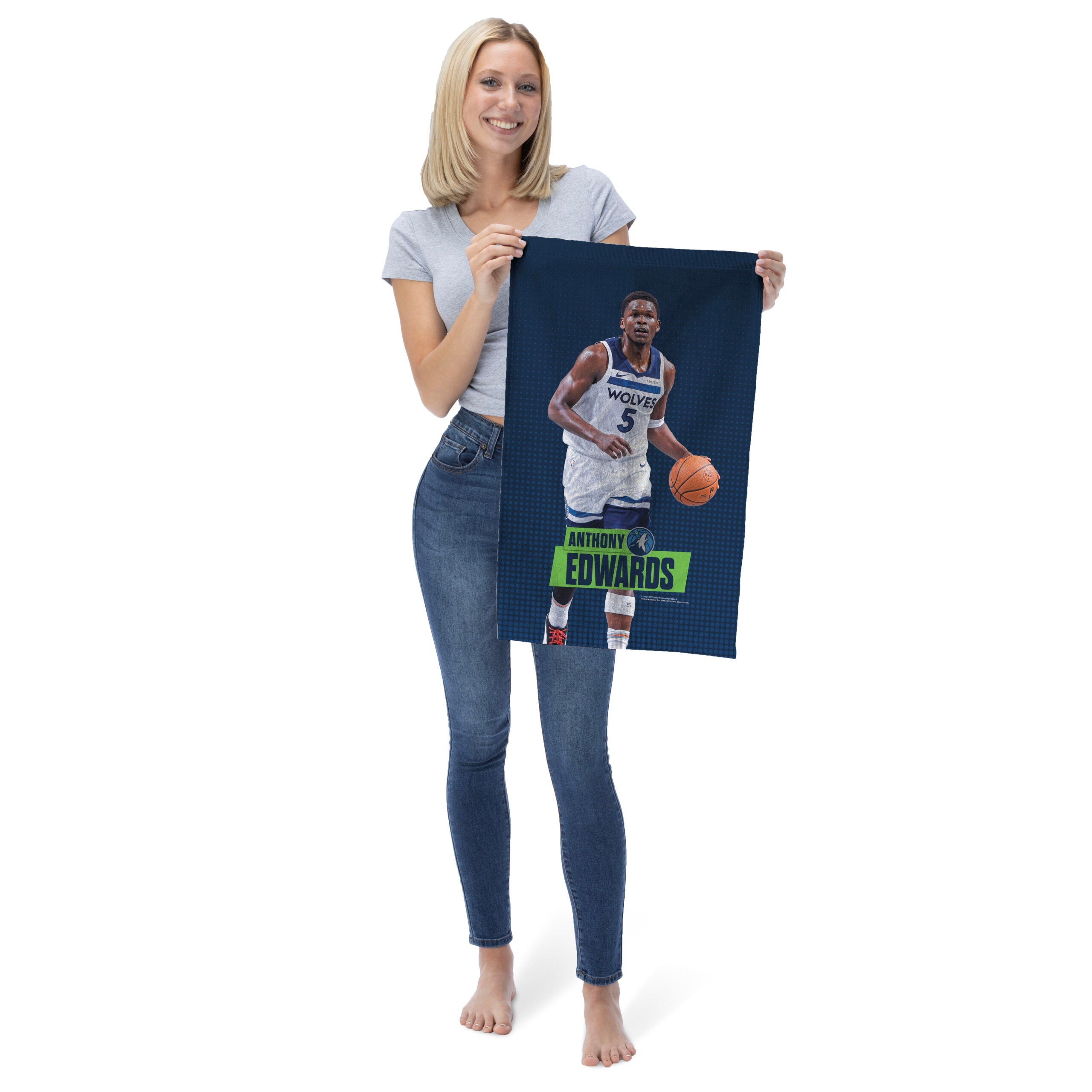 NBA Minnesota Timberwolves Anthony Edwards Fan Towel 16x25 inches