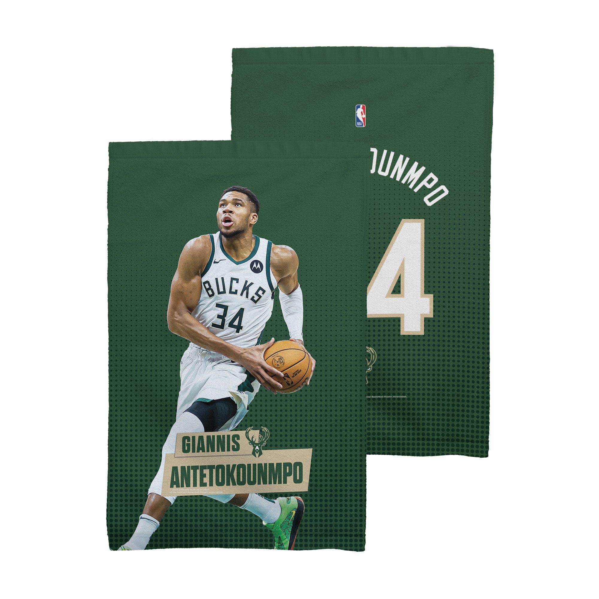 NBA Milwaukee Bucks Giannis Antetokounmpo Fan Towel 16x25 inches