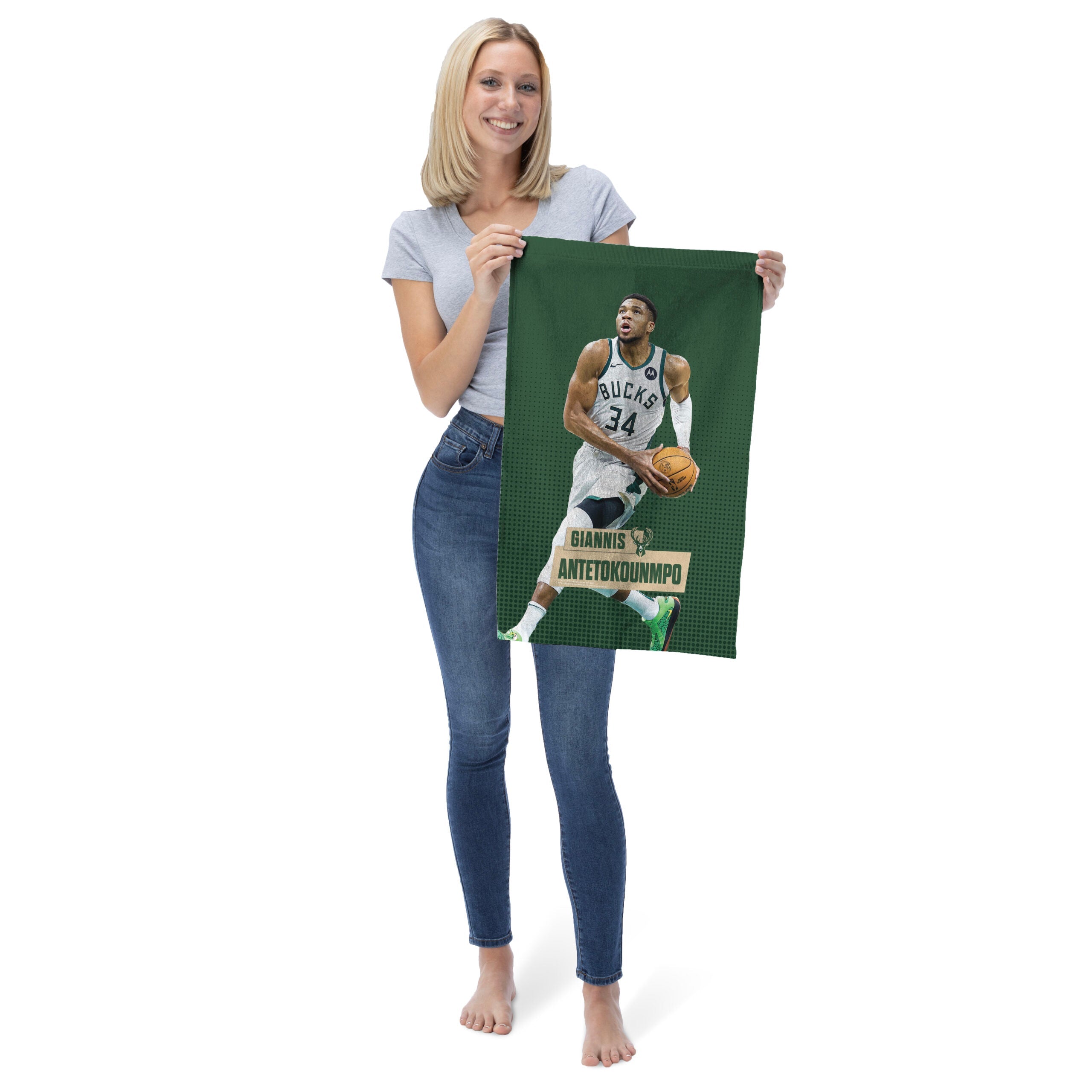 NBA Milwaukee Bucks Giannis Antetokounmpo Fan Towel 16x25 inches