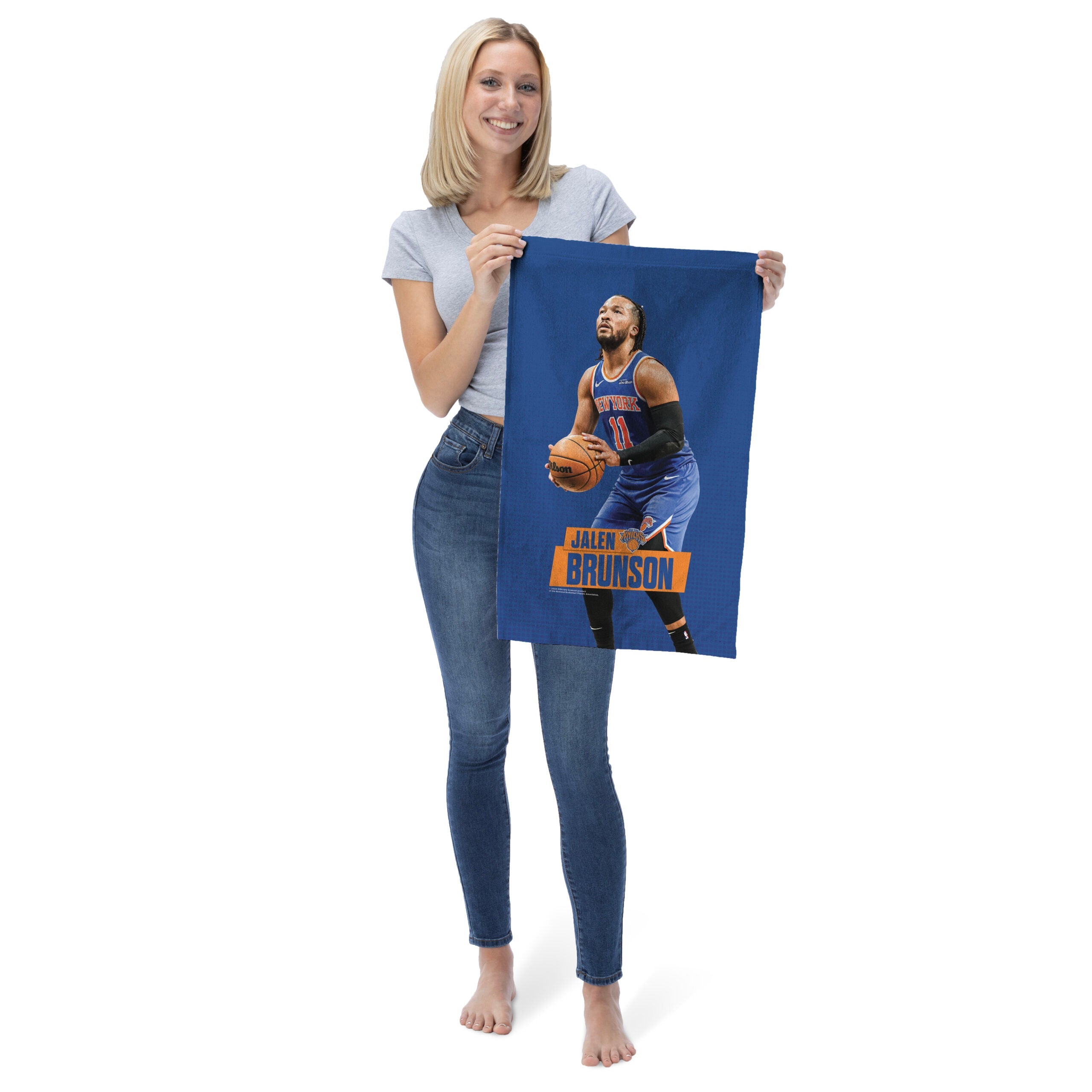 NBA New York Knicks Jalen Brunson Fan Towel 16x25 inches