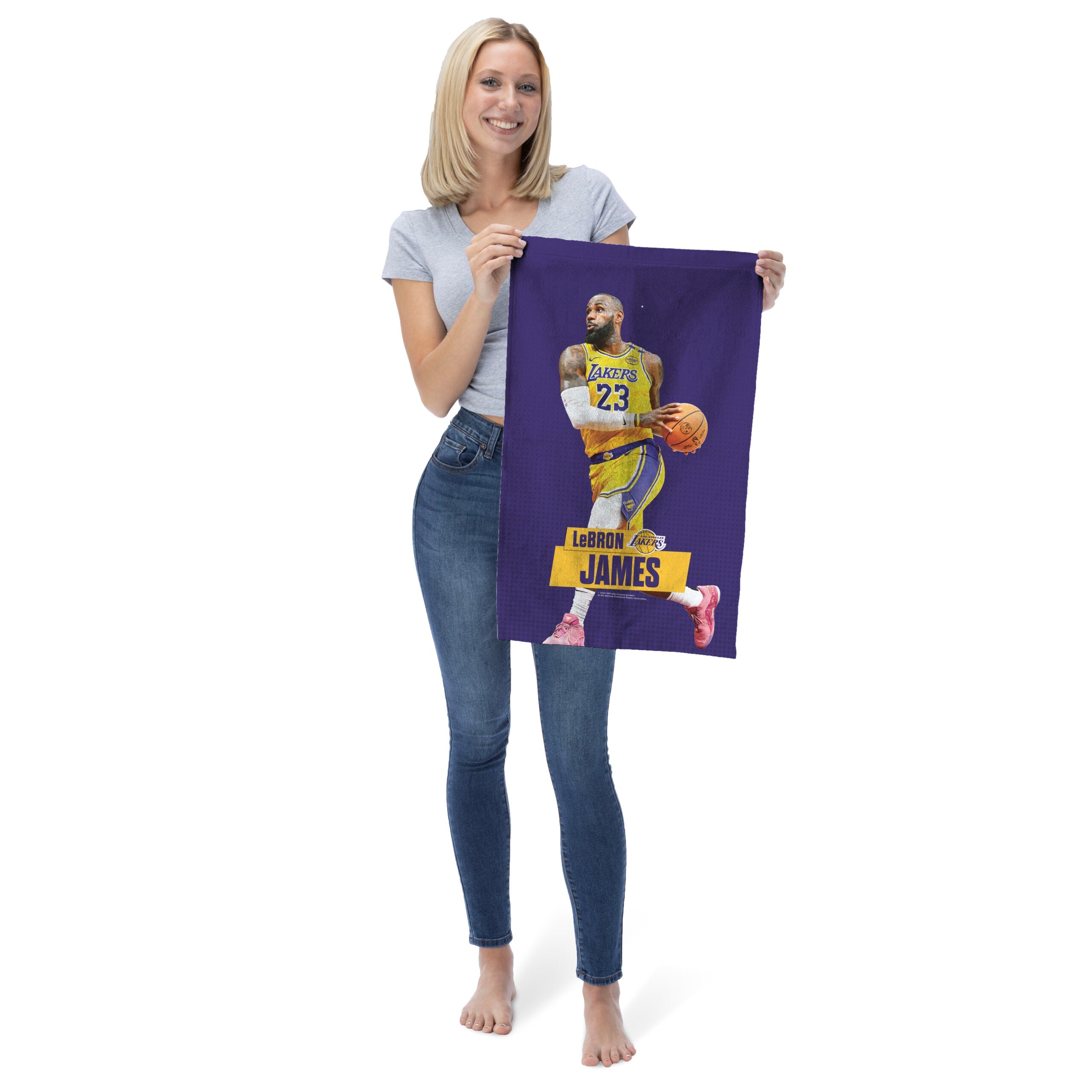 NBA Los Angeles Lakers Lebron James Fan Towel 16x25 inches