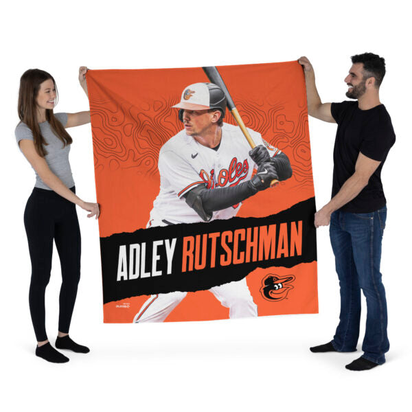 Baltimore Orioles MLB Adley Rutschman Orioles Wall Hanging 50x60 Inches