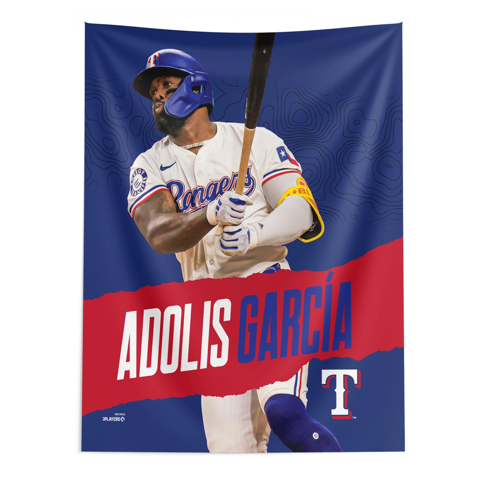 Texas Rangers MLB Adolis Garcia Rangers Wall Hanging 50x60 Inches