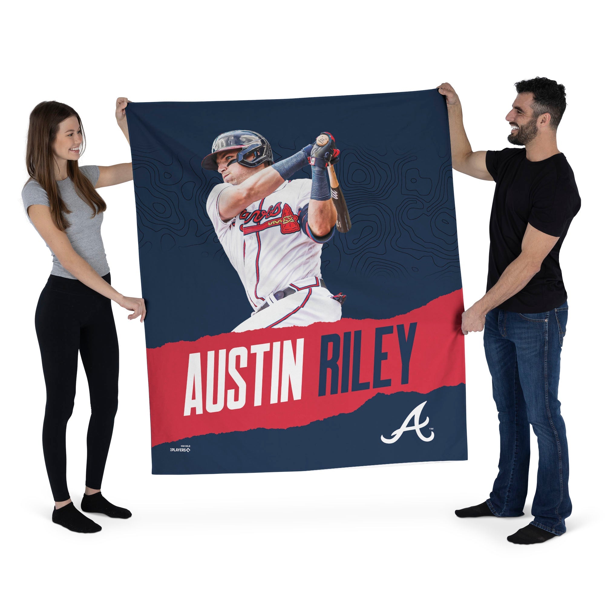 Atlanta Braves MLB Austin Riley Braves Wall Hanging 50x60 Inches
