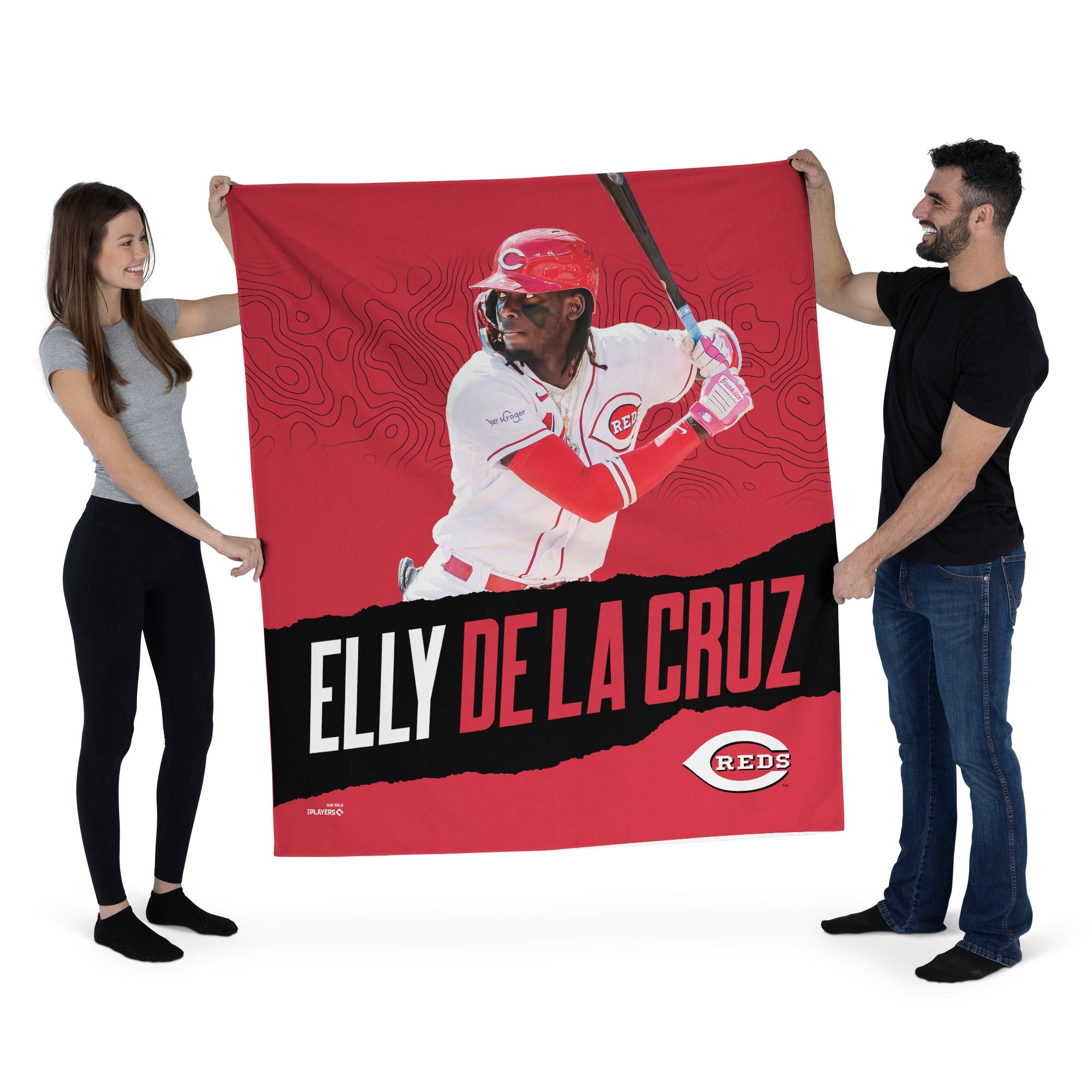 Cincinnati Reds MLB Elly De La Cruz Reds Wall Hanging 50x60 Inches