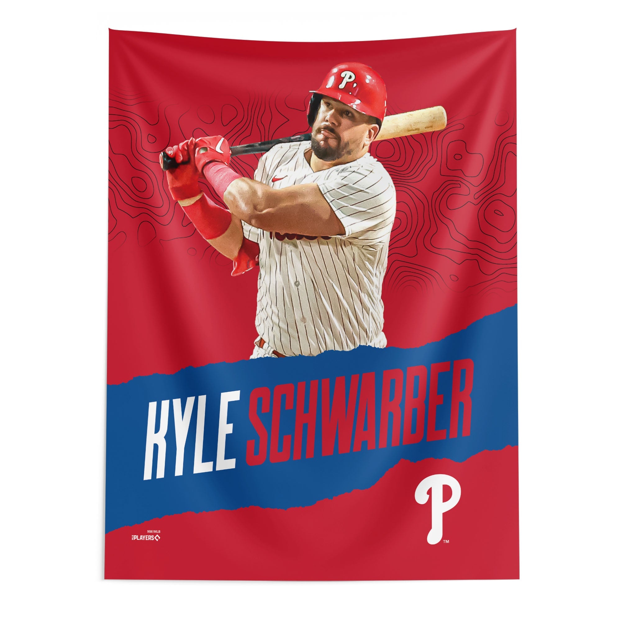Philadelphia Phillies MLB Kyle Schwarber Phillies Wall Hanging 50x60 Inches