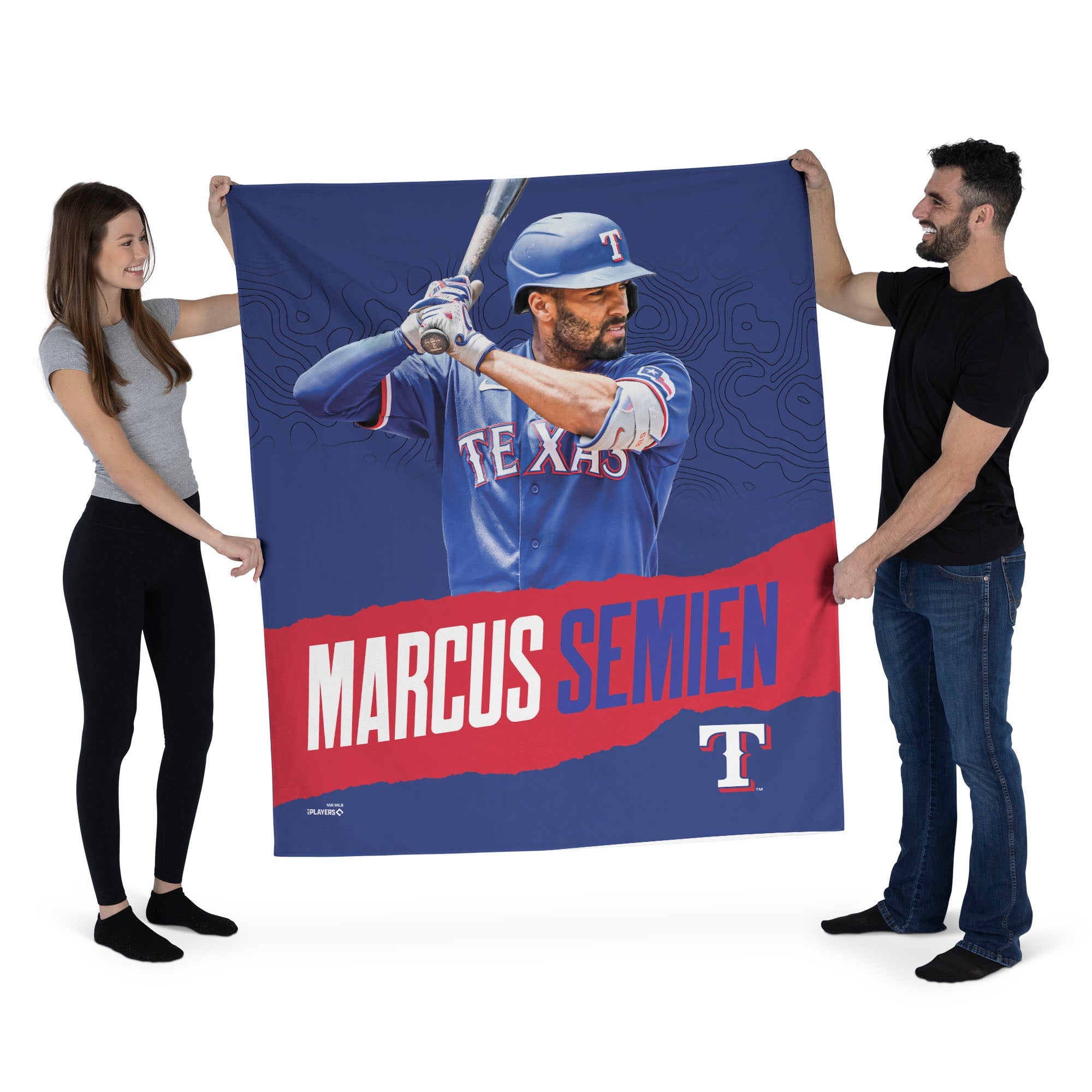 Texas Rangers MLB Marcus Semien Rangers Wall Hanging 50x60 Inches
